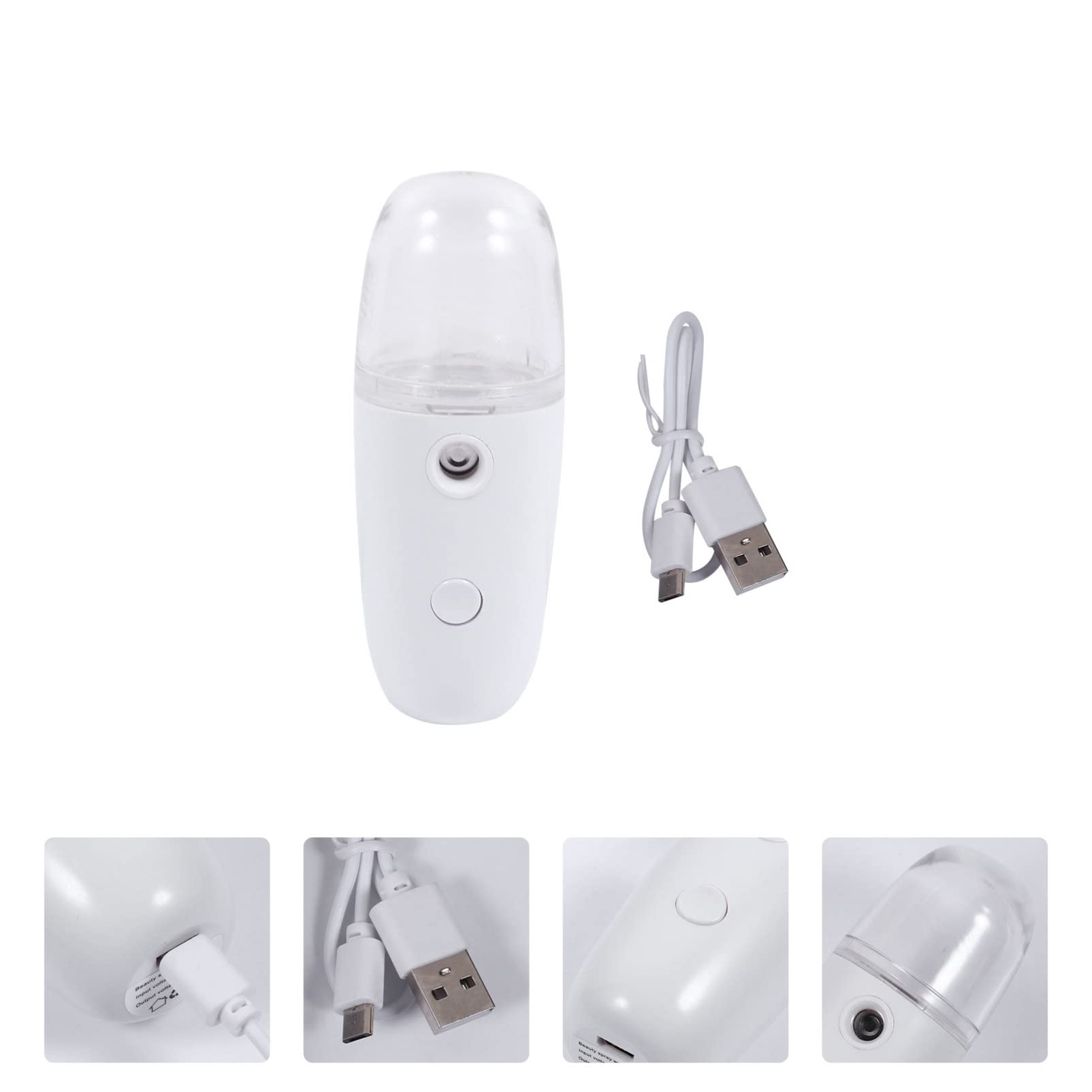 Beaupretty 2-Pack Hydrating Facial Mister Spray Bottle & Mini Steamer - Portable Handheld Face Mist Sprayer for Eyelash Cleaning, Skin Hydration | Travel-Friendly Plastic Sprayer for Home, Spa & On-The-Go Use