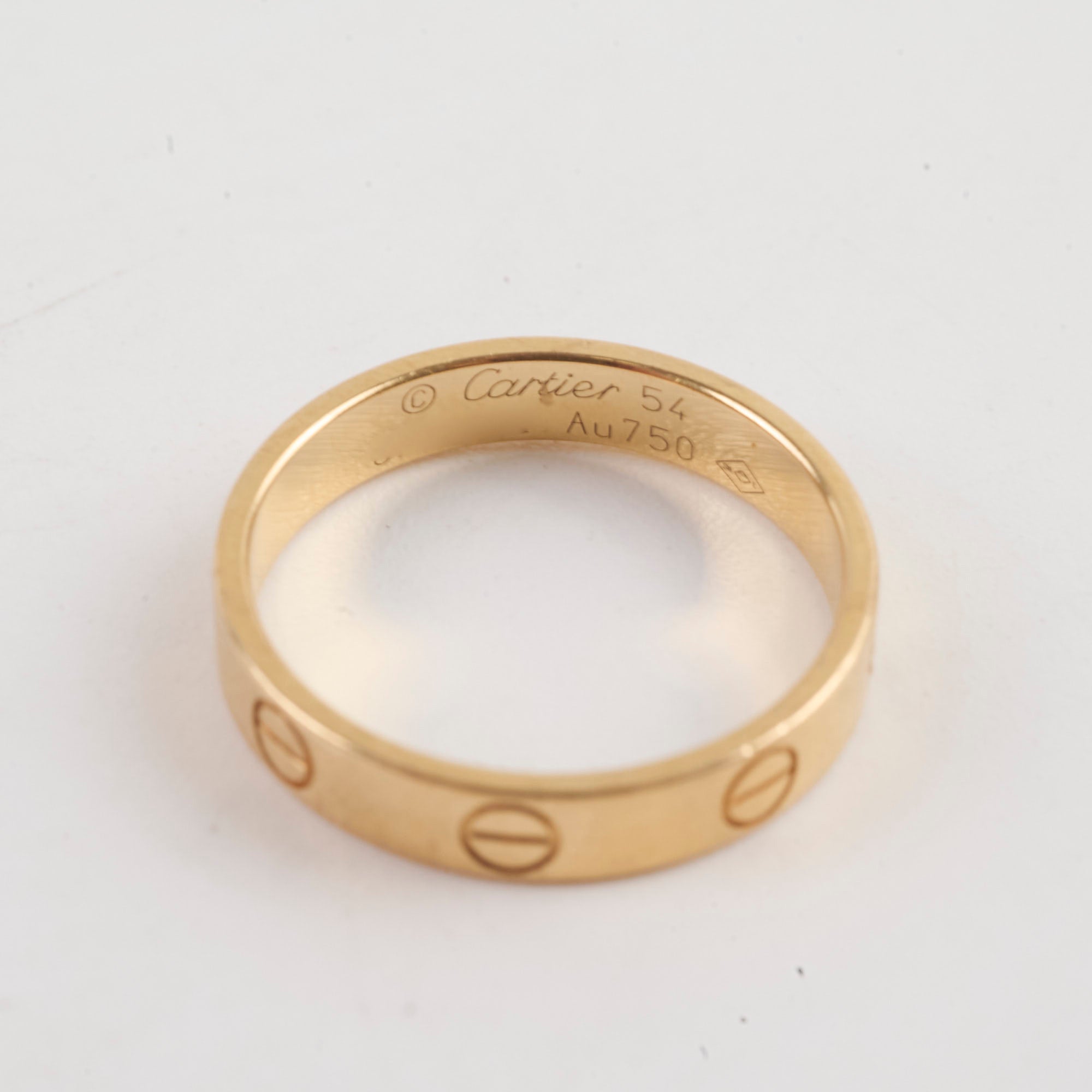 Cartier Small Love Ring in 18K Pink Gold - Size 54 | Luxury Wedding Band, Anniversary Gift for Her | Perfect for Engagements, Romantic Occasions & Everyday Wear