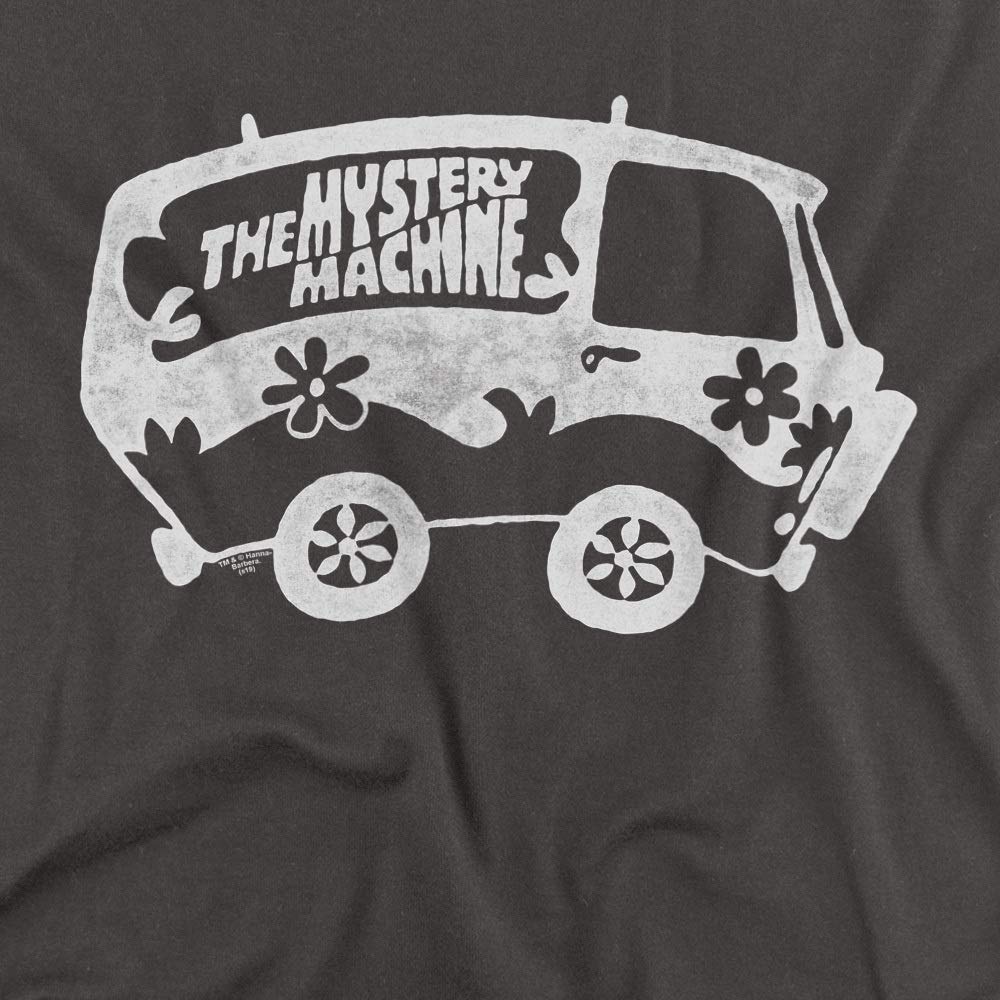 Scooby-Doo Mysterious Shadow Graphic T-Shirt for Men & Women - Unisex Adult Tee, Charcoal Grey, Large Size - Perfect for Halloween, Cosplay & Cartoon Fans