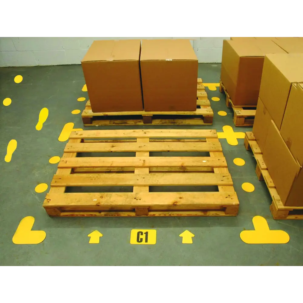 Floor Signals FSO Black - High Visibility Safety Markers for Warehouses & Factories | Ideal for Traffic Control & Hazard Warnings