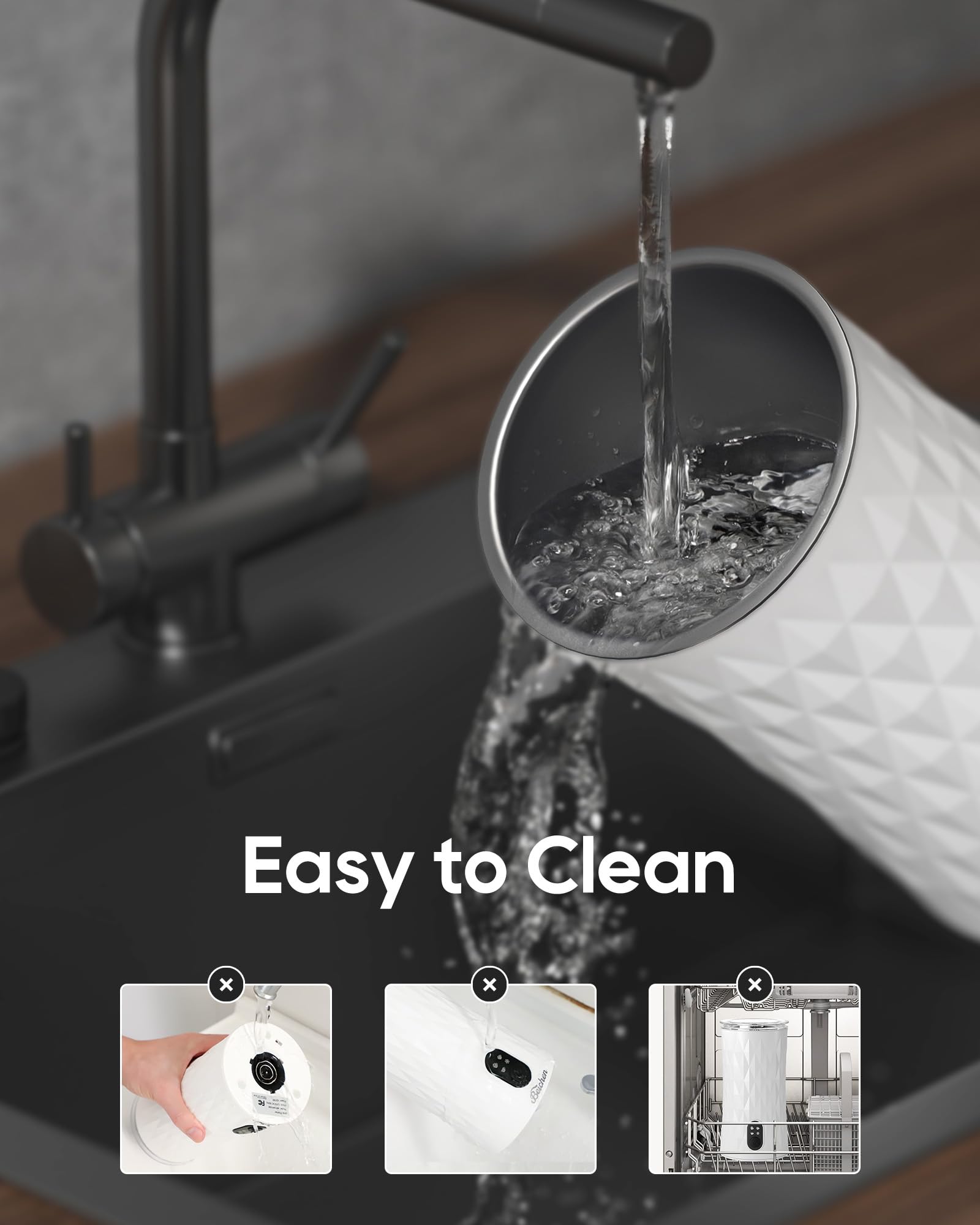 4-in-1 Electric Milk Frother & Steamer with Dual Whisks - Automatic Hot/Cold Foam Maker for Coffee, Latte, Cappuccino, Macchiato & Hot Chocolate - Perfect for Home Baristas & Coffee Lovers (White)