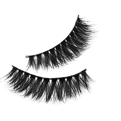 Amober 3D Mink False Eyelashes - Natural Looking Thick Eyelash Extensions, 5 Pairs Set for Dramatic Volume & Everyday Glam - Perfect for Parties, Weddings, Date Nights & Special Occasions