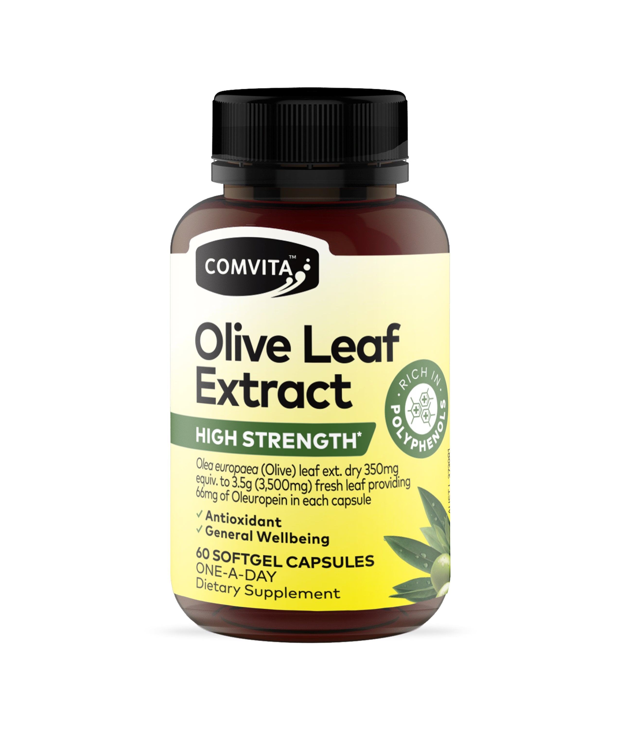 Comvita Olive Leaf Extract High Strength - 1000mg Immune Support Supplement for Adults - Antioxidant & Heart Health Benefits - Perfect for Daily Wellness & Immune Boosting