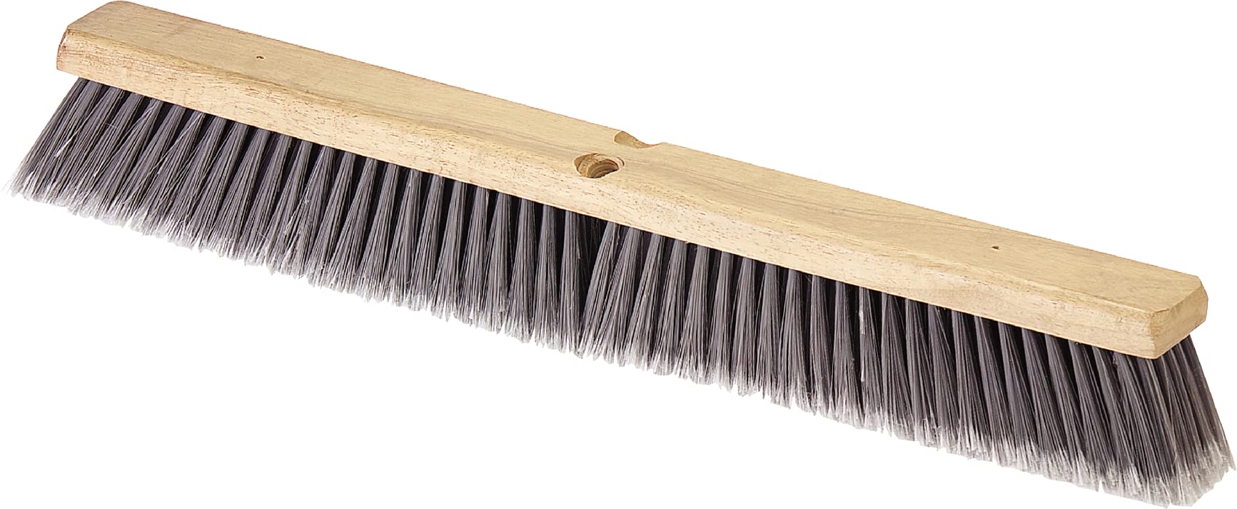 SPARTA Flo-Pac Plastic Flagged Sweep Floor Broom - 36 Inch Gray Industrial Broom for Cleaning Warehouses, Garages & Driveways (Pack of 6) - Heavy Duty Commercial Cleaning Tool for Dust, Debris & Large Areas