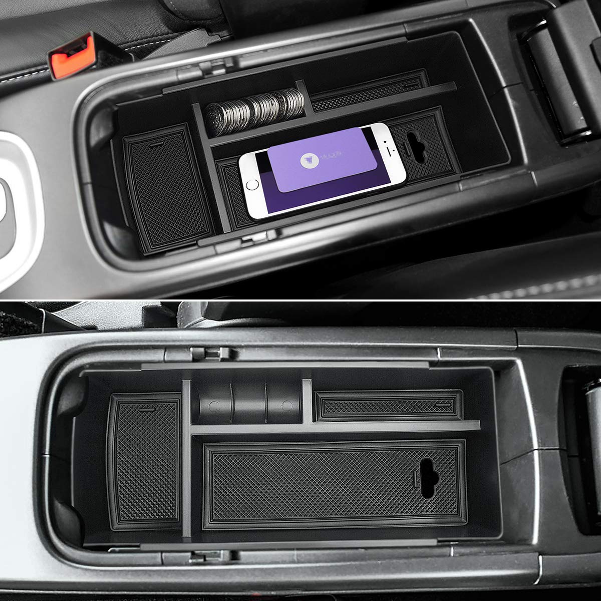 Auovo Center Console Organizer Tray for Dodge Journey 2013-2020 - Glove Box & Armrest Storage Organizer - Car Accessories for Interior Organization (Perfect for Road Trips, Daily Commute & Family Travel)