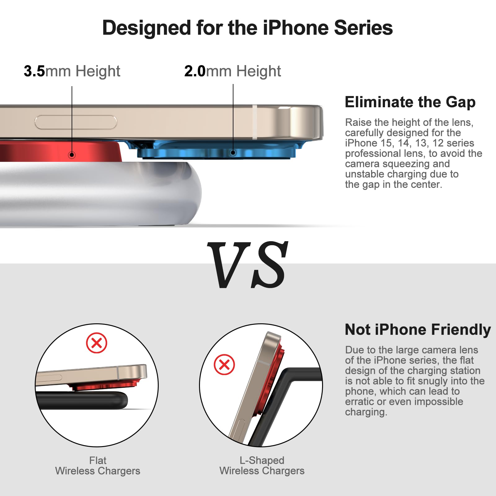 3-in-1 Magnetic Wireless Charging Station for iPhone 16/15/14/13/12 Pro Max Plus, Apple Watch & AirPods - Fast MagSafe Charger Stand with Adjustable Angle | Perfect for Home, Office & Nightstand Charging