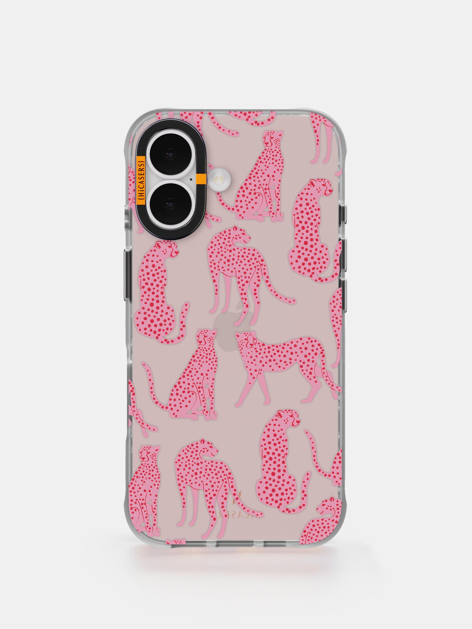 Cheetah Print Iridescent Phone Case for iPhone 15 14 13 12 Pro Max - Glittery Pink Sparkle Cover with Slim Fit Protection, Perfect for Women Girls & Fashion Lovers (Party, Night Out, Daily Use)