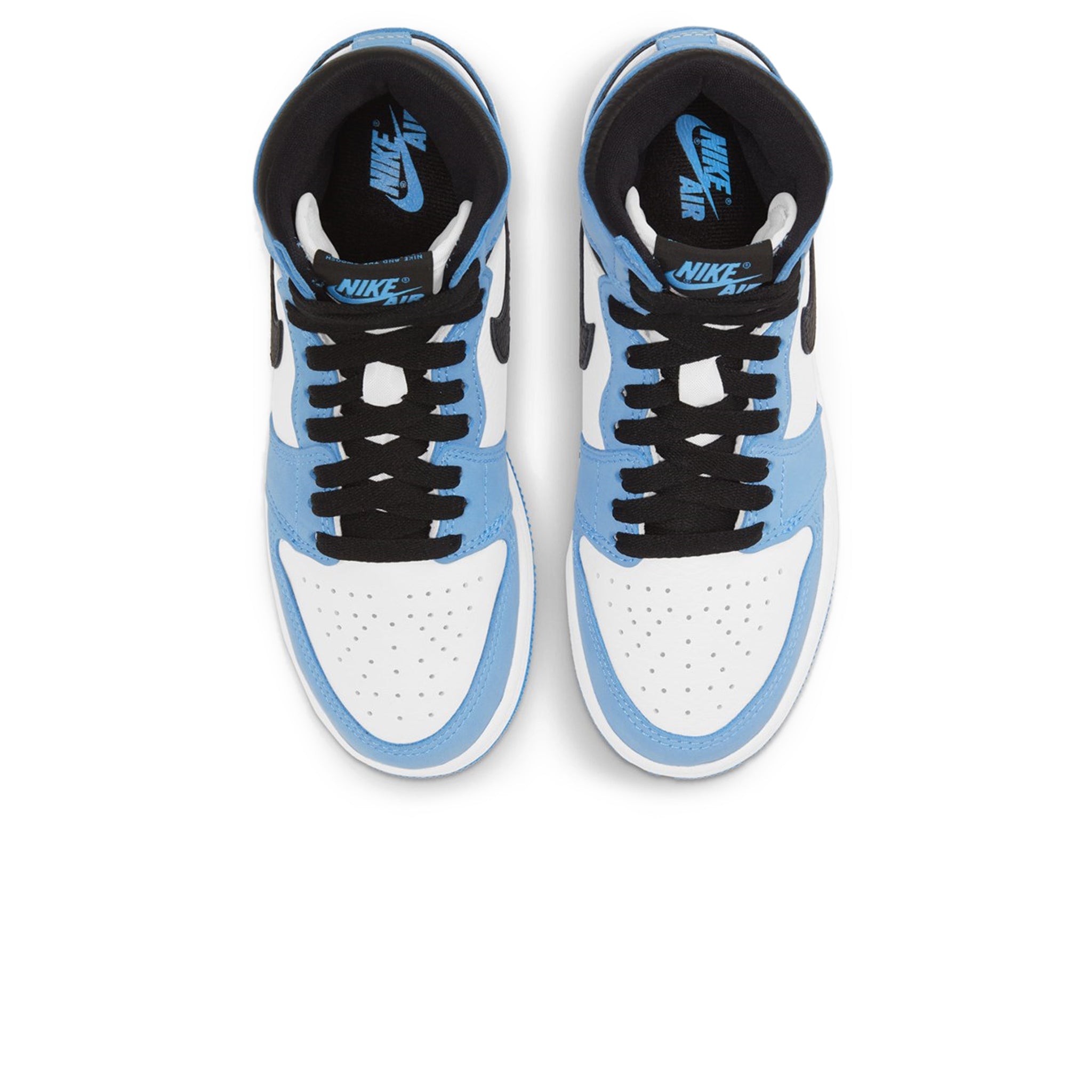 Air Jordan 1 Retro High OG White UNC University Blue Black Sneakers for Women & Girls - Perfect for Basketball, Streetwear Fashion & Casual Outfits