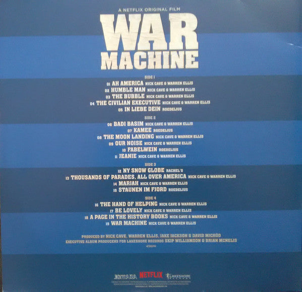 Nick Cave & Warren Ellis War Machine Original Soundtrack Vinyl 2x12