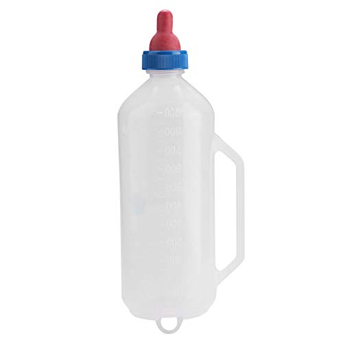 1L Calf Milk Feeder Bottle - Pet Nursing Bottle with Replacement Nipple for Puppies, Kittens, Rabbits & Small Animals - Ideal for Newborn Pet Care, Livestock Feeding & Veterinary Use