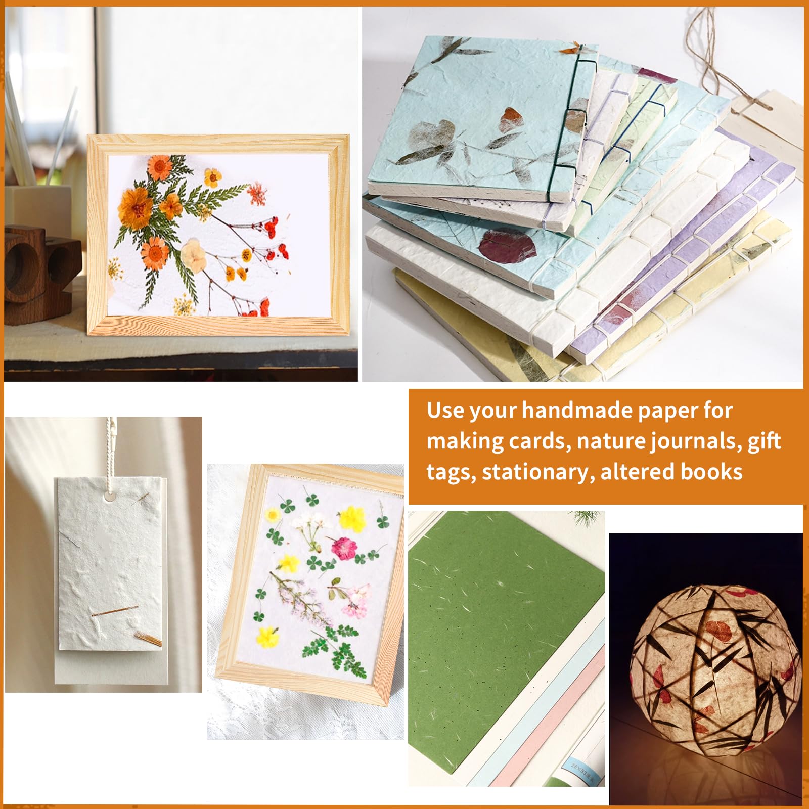 3 Sizes Wooden Paper Making Frames Set (5