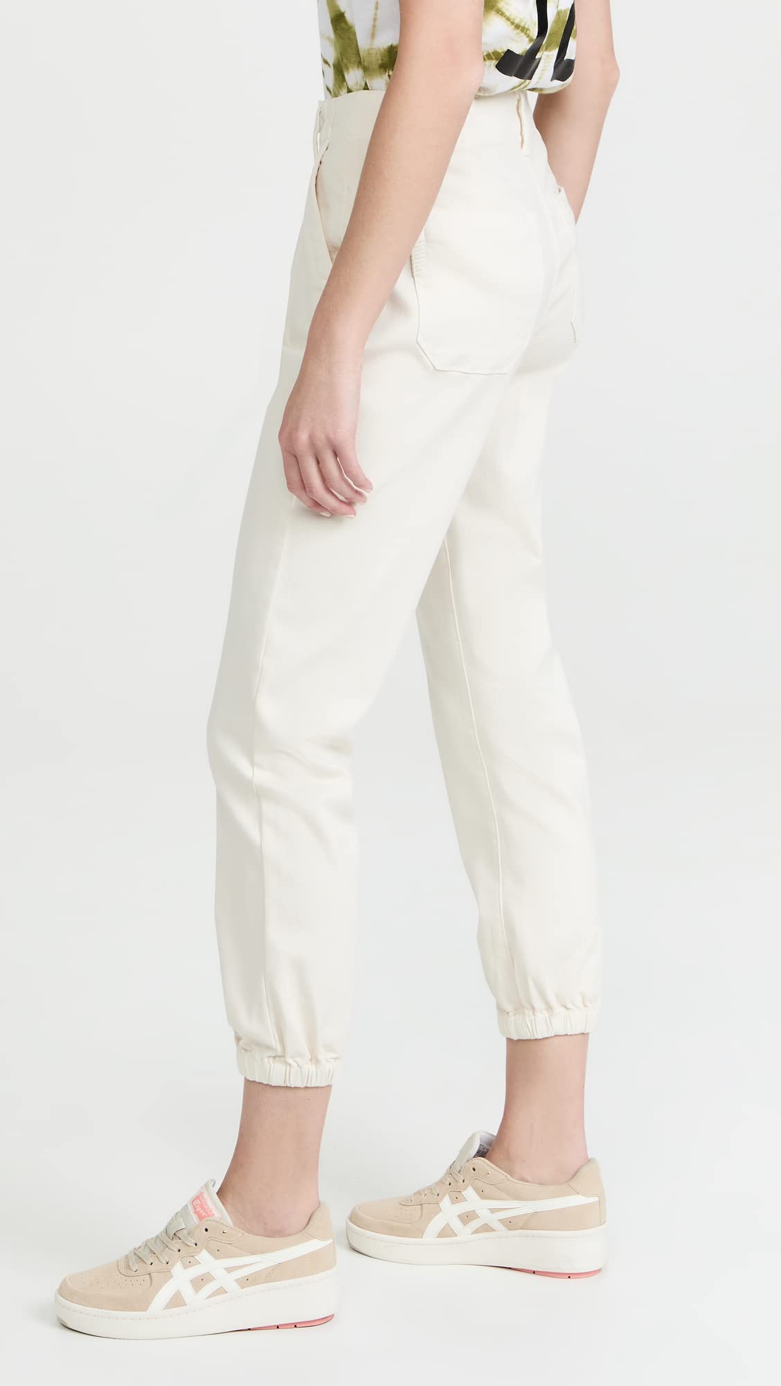 PAIGE Women's Mayslie Joggers - Soft High-Waisted Lounge Pants for Yoga, Running & Casual Wear | Comfortable Stretch Fabric Trousers
