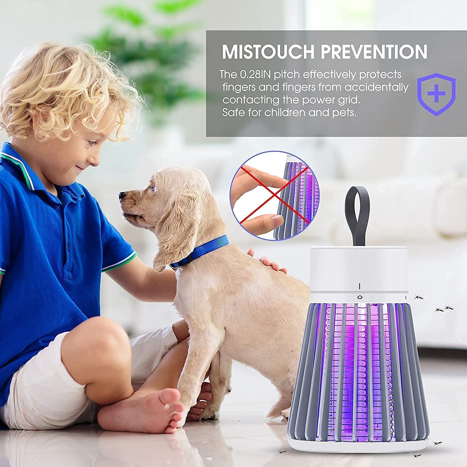ETH Utility Store International Eco-Friendly Electronic LED Mosquito Killer Lamp - Indoor Bug Zapper with UV Light for Home, Bedroom, Patio & Outdoor Use