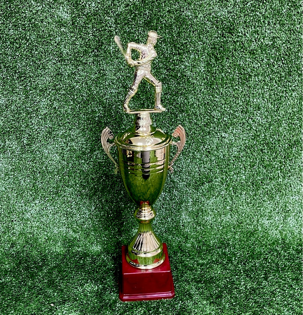 Raydn 20-inch Cricket Trophy with Player Batting Figure - Perfect for Cricket Awards, Tournaments, and Sports Recognition Ceremonies