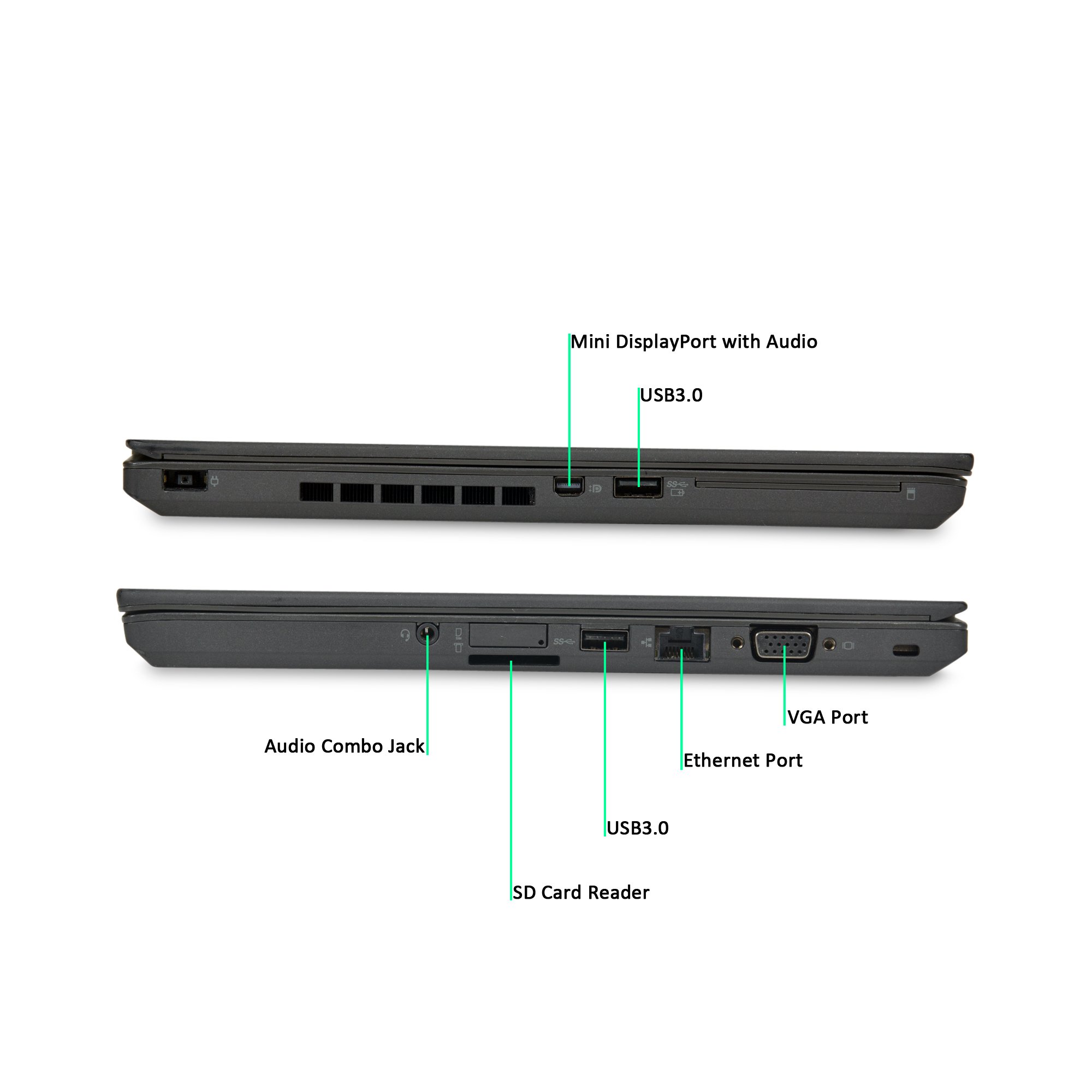 Lenovo ThinkPad T440 14-inch Laptop - Intel Core i5-4300U 1.9GHz, 8GB RAM, 250GB SSD, Windows 10 Pro (Renewed) - Perfect for Business, Office Work & Remote Learning