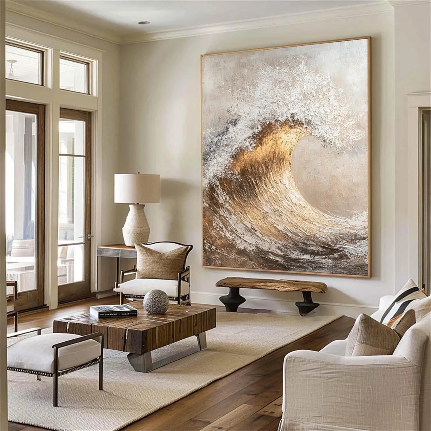 Ocean and Sky Painting #OS 219 - Stunning Coastal Wall Art for Beach House Decor, Living Room & Office