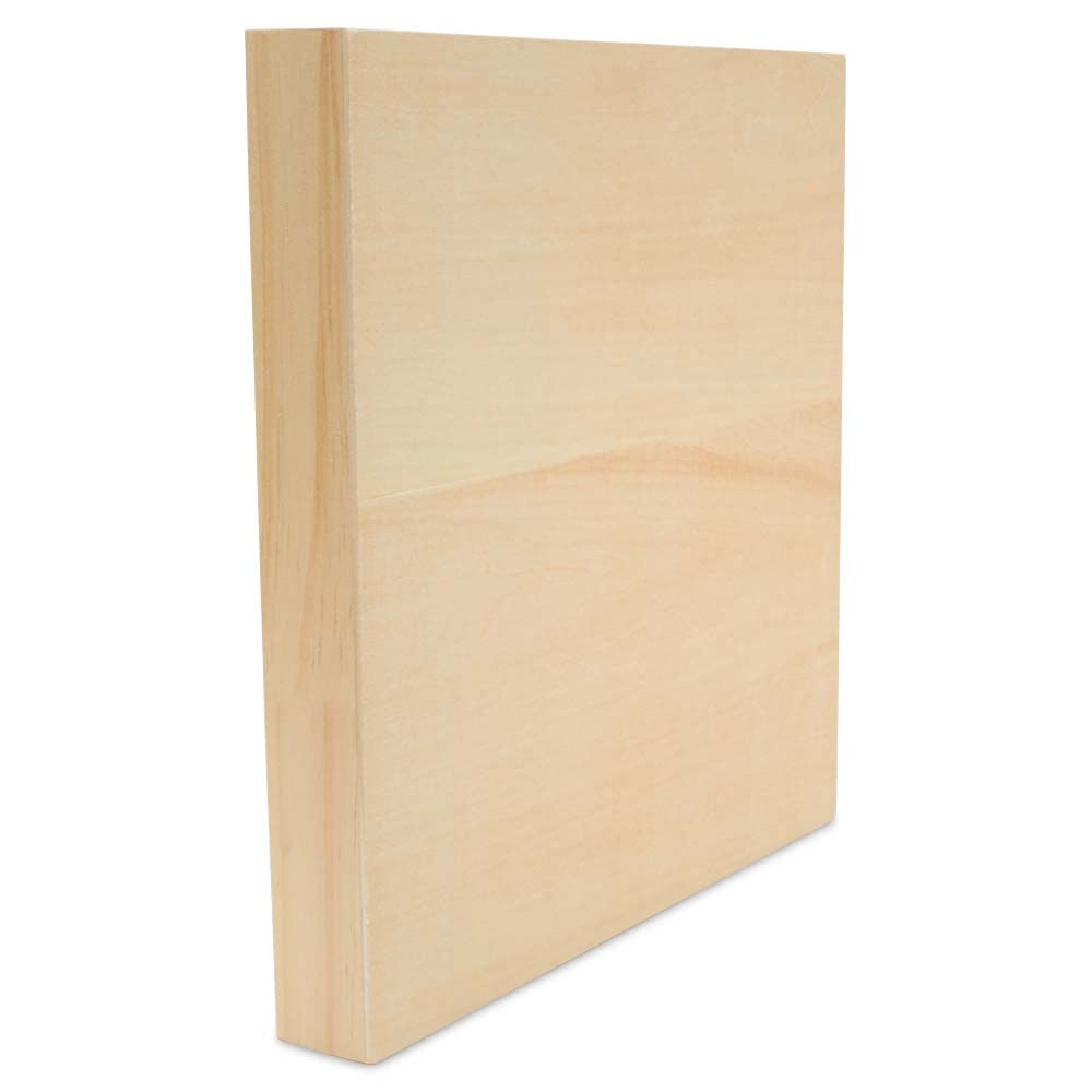 4x4 Inch Unfinished Wooden Canvas Frames - Small Square Blank Wood Signs for DIY Crafts, Home Decor & Wall Art | Perfect for Painting, Stenciling & Personalized Gifts