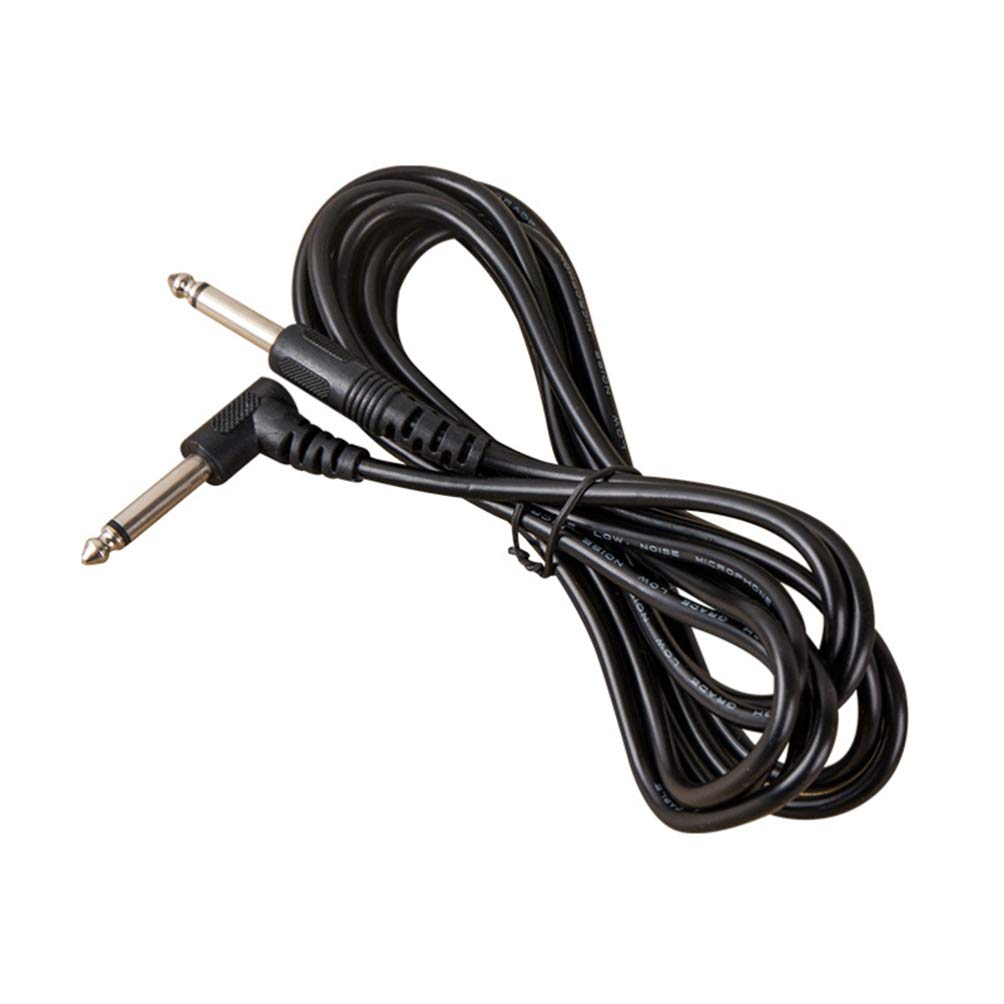 Exceart 10-Pack Right Angle to Straight 6.35mm Guitar Cable - Universal Electric Guitar & Bass Connector Cord for Amplifiers & Effects Pedals - Perfect for Live Performances & Studio Recording