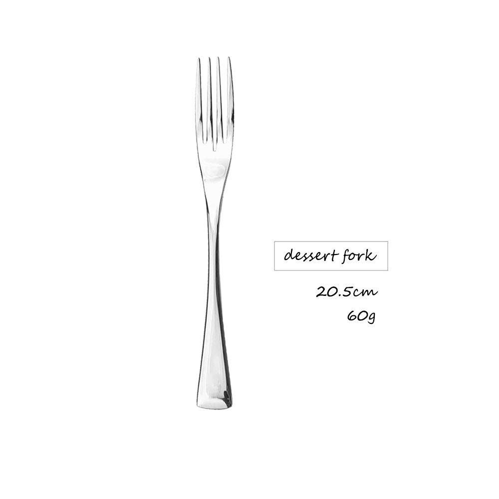 JASHII 4-Piece Mini Dessert Forks Set - 18/10 Stainless Steel, Mirror Polished Flatware - Perfect for Cake Tasting, Pastries, Desserts, Tea Parties, Home Kitchen & Restaurant Use (Silver)