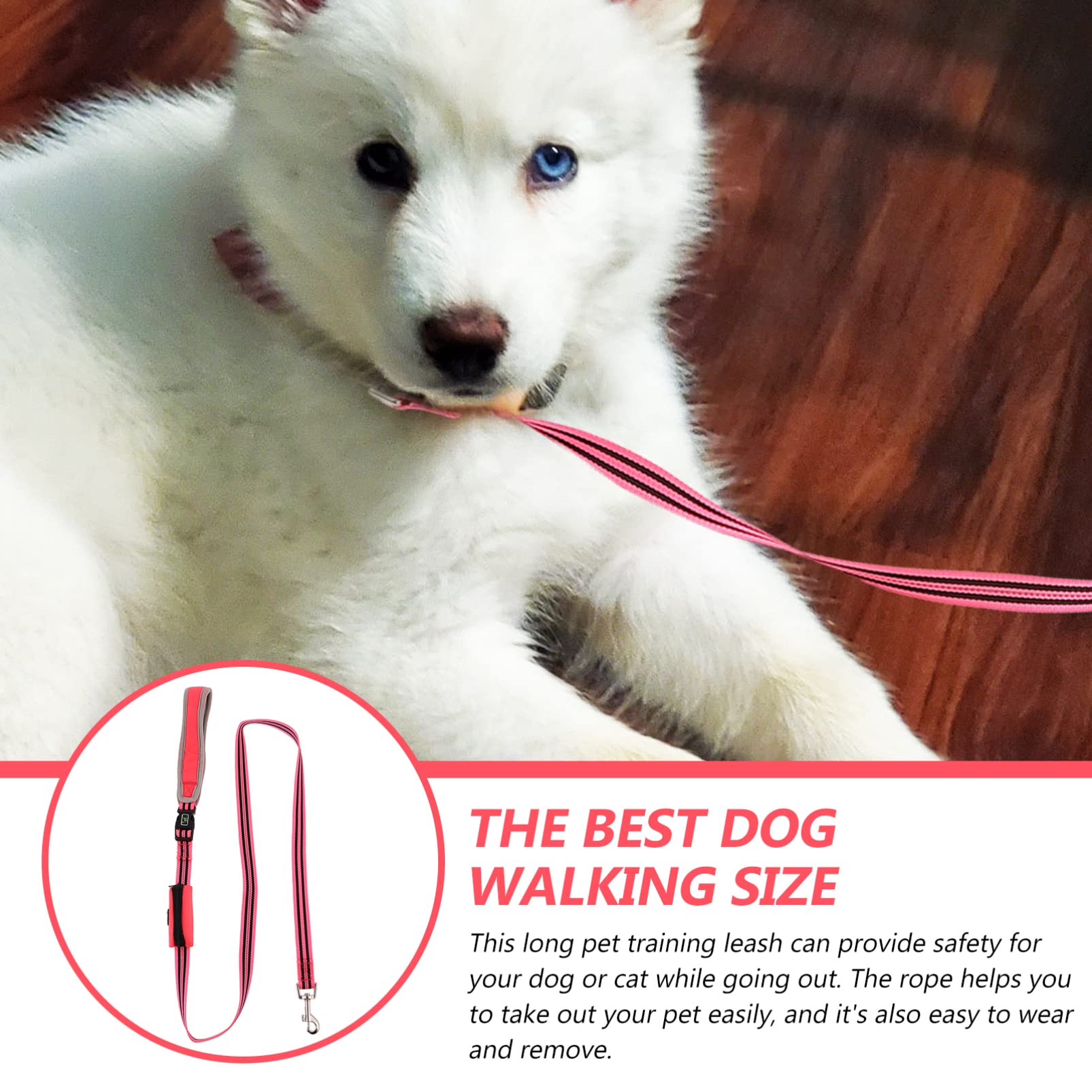 Durable Dog Training Leash - Heavy Duty Pet Leash for Puppy Pulling, Walking & Safety | Adjustable Reflective Dog Lead for Outdoor Activities, Hiking & Obedience Training
