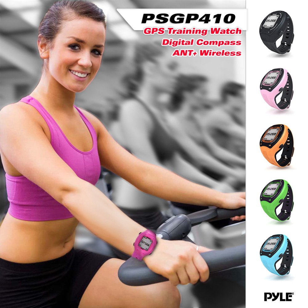 Pyle Extreme GPS Sports Watch with ANT+ Heart Rate Monitor - Waterproof Fitness Tracker for Running, Biking, Hiking - Track Pace, Speed, Distance - Sync with Strava & MapMyRun - Perfect for Outdoor Workouts & Adventure Training