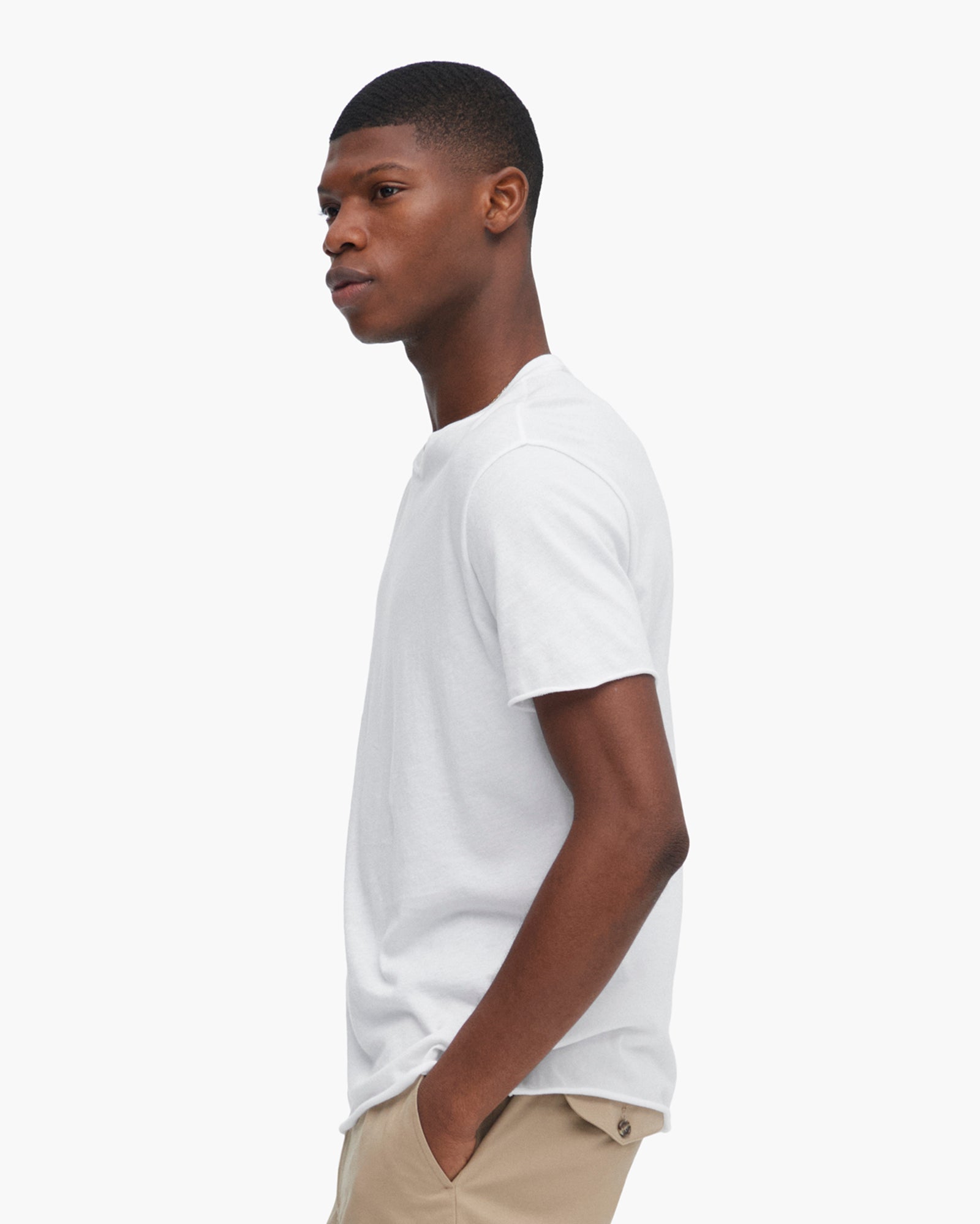 Vintage Jersey Cut Off Short Sleeve Crew Neck T-Shirt for Men & Women - Soft Cotton White Tee - Casual Streetwear, Summer Outfits, Music Festival Style