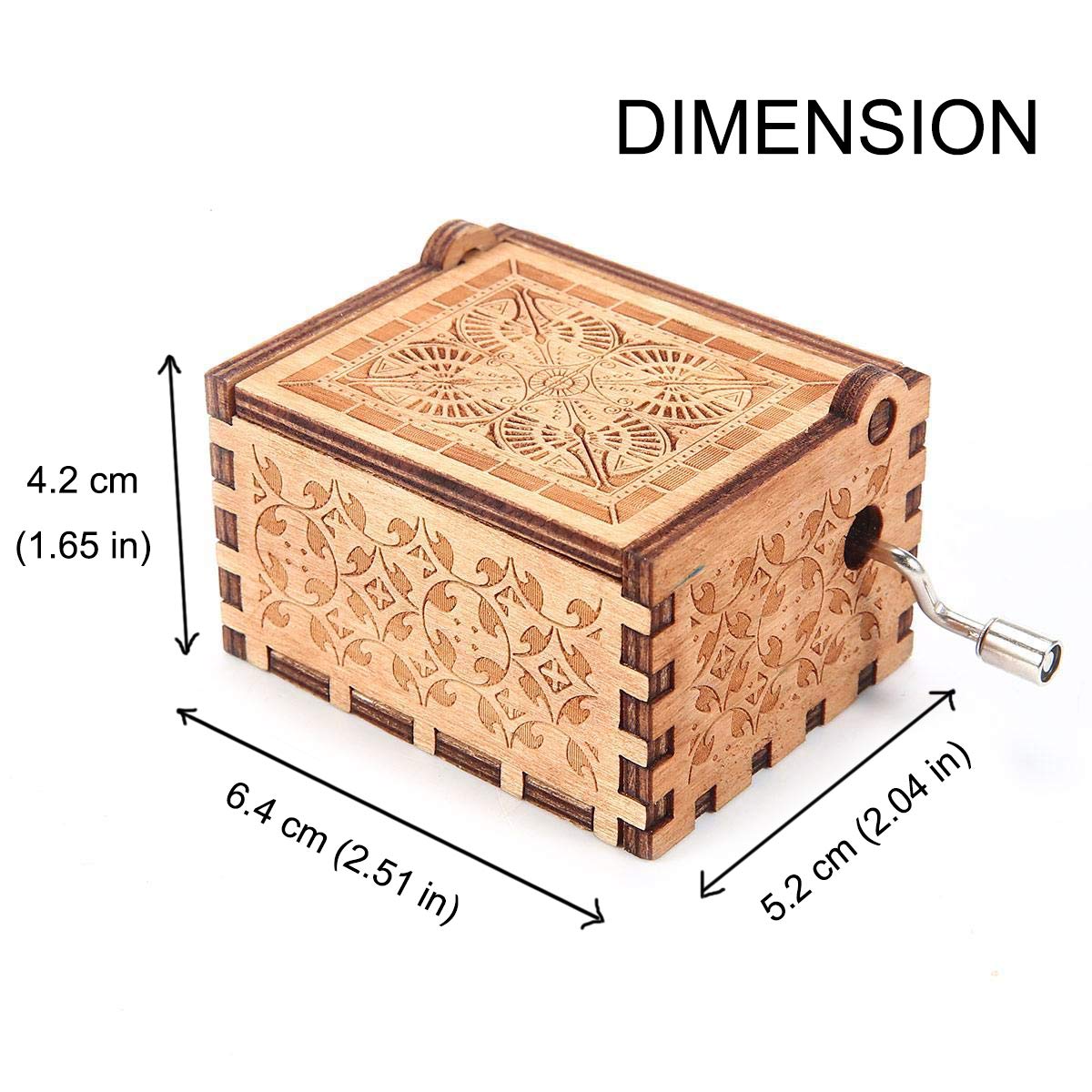 UKEBOBO Wooden Music Box with Star Wars Theme Song - Handcrafted Musical Gift Box Set for Collectors & Fans - Perfect for Birthdays, Weddings & Home Decor