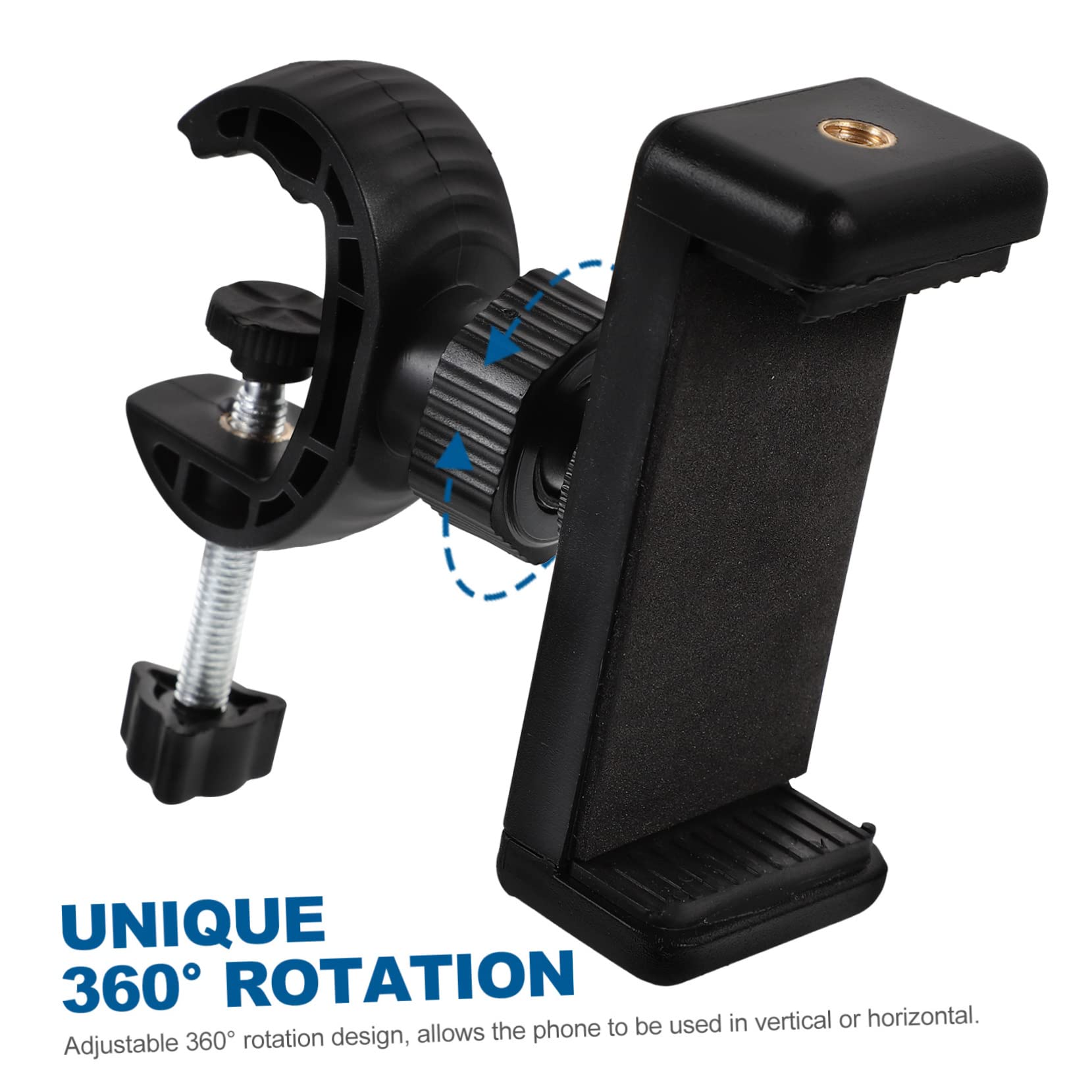 2-Pack Adjustable Swivel Phone Tripod Stand - Universal Smartphone Holder Clip for iPhone, Samsung & More - Perfect for Vlogging, Live Streaming & Video Calls