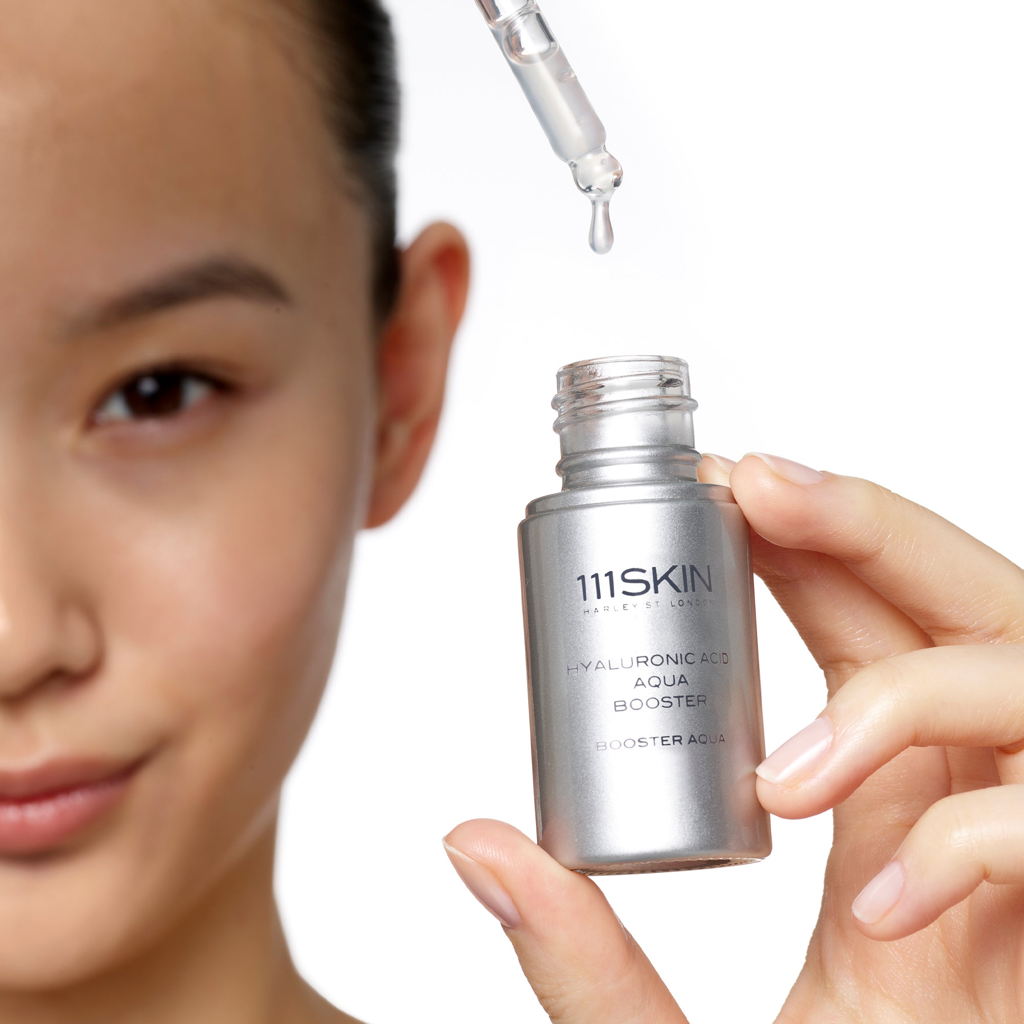 111Skin Hyaluronic Acid Aqua Booster Serum - Hydrating Facial Moisturizer for Dry Skin - Plumps & Smooths Fine Lines - Perfect for Daily Skincare Routine & Nighttime Hydration