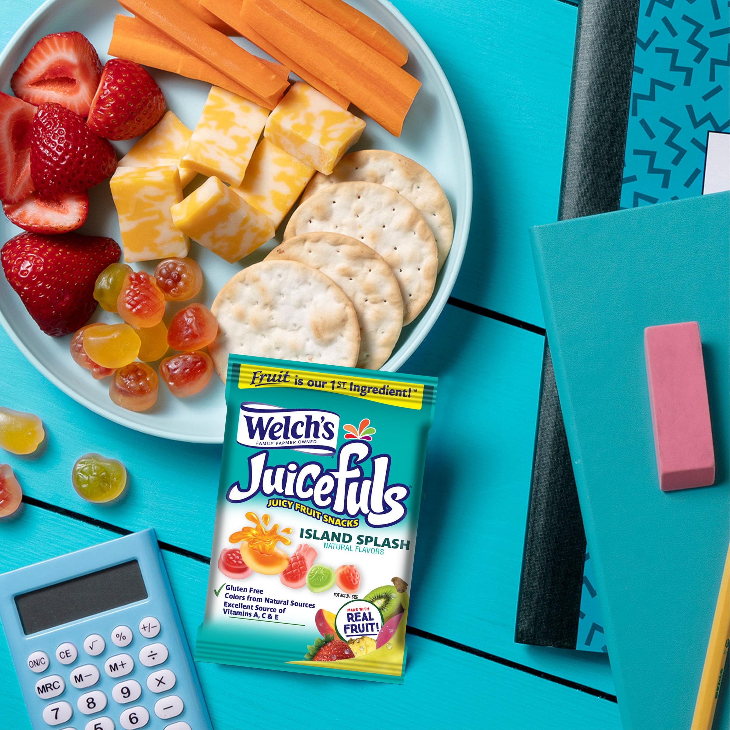 Welch's Fruit Snacks, Berry Blast & Island Splash - Bulk Pack (14 Pack) for School Lunches & Snacks