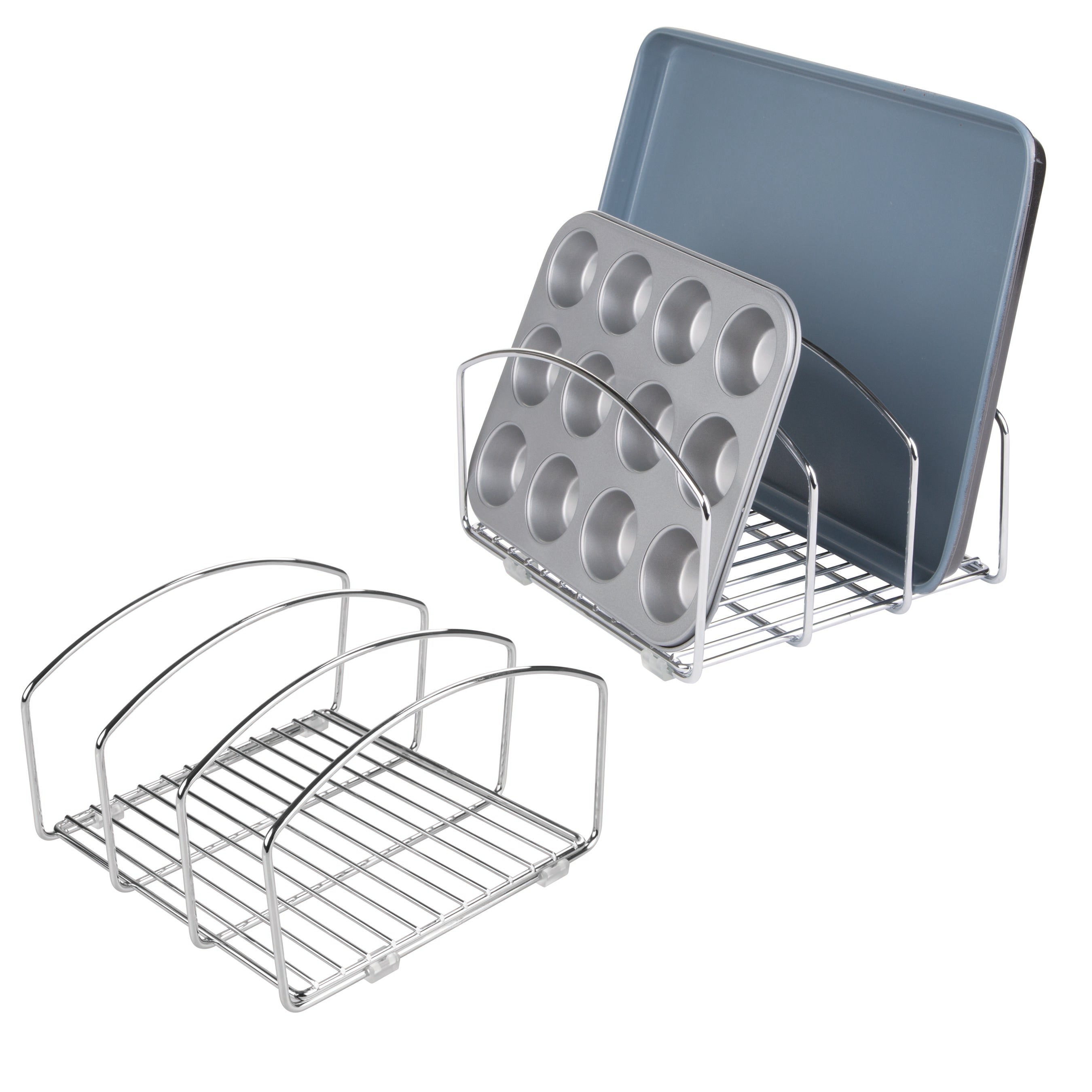 Classico Kitchen Cookware Organizer - Premium Pot and Pan Storage Rack for Cabinets & Drawers - Perfect for Small Spaces, Apartment, and RV Organization