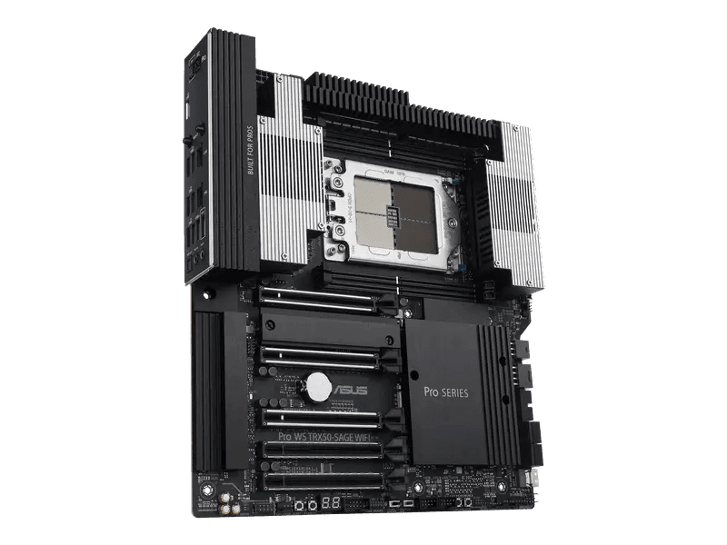 ASUS AMD Pro WS TRX50 SAGE WIFI sTR5 CEB Workstation Motherboard - High Performance for 3D Rendering, Video Editing & CAD Workstations