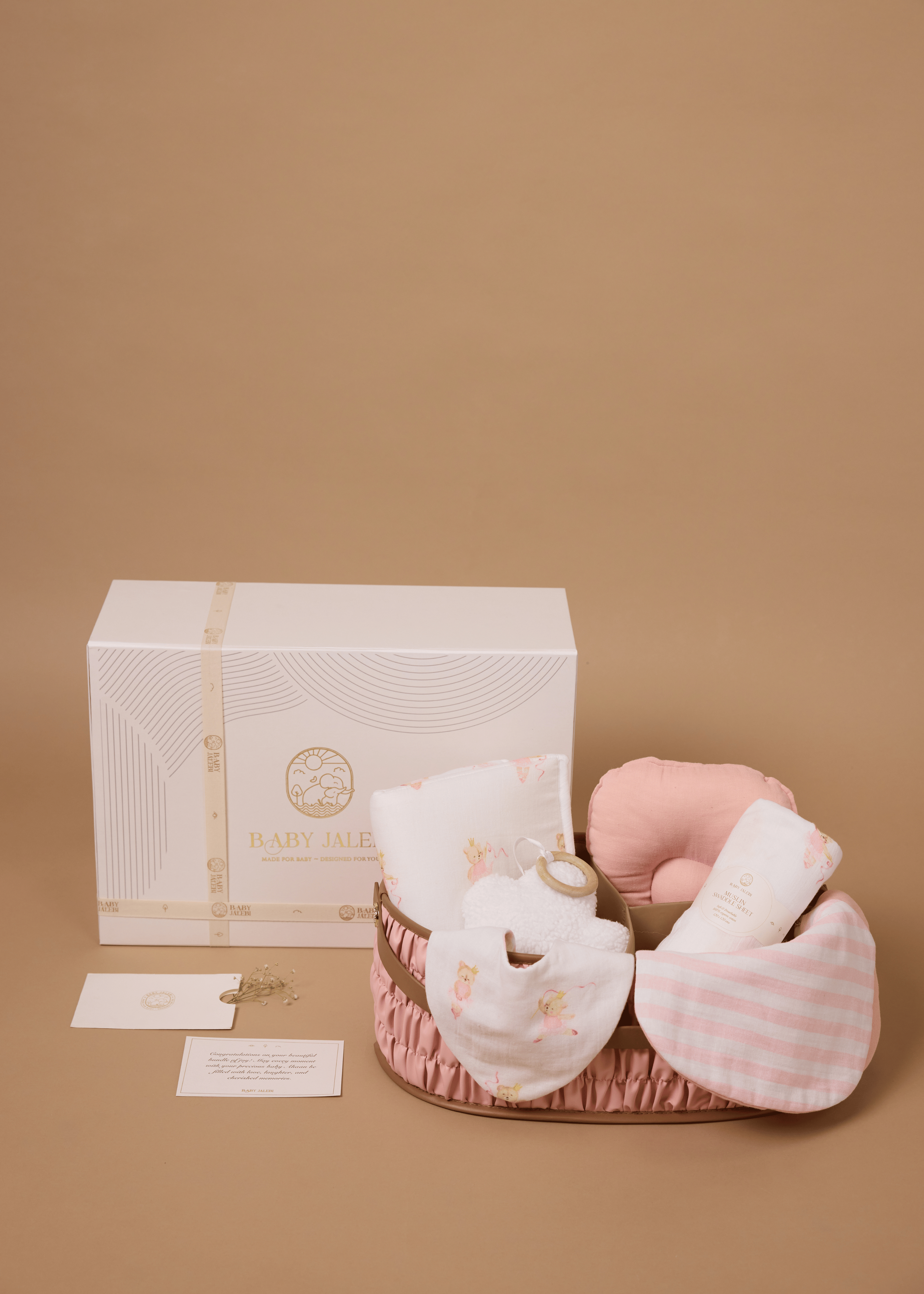 Pink Diaper Caddy Organizer Gift Set - Perfect Baby Shower Present for Nursery Organization & New Mom Essentials