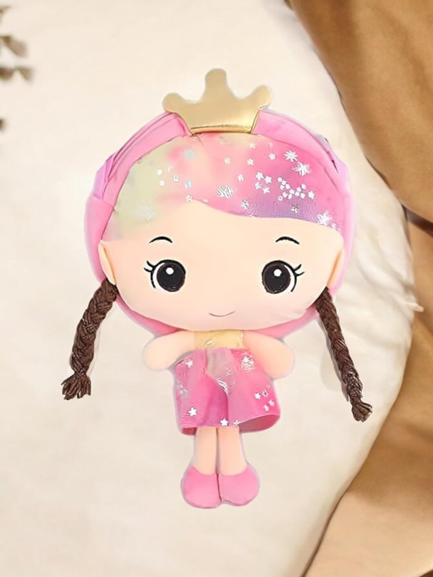 Cheerful Companion Doll-Shaped Messenger Bag for Teen Girls - Bright & Beautiful Small Crossbody Bag (30x18cm) - Perfect for School, Travel & Everyday Use