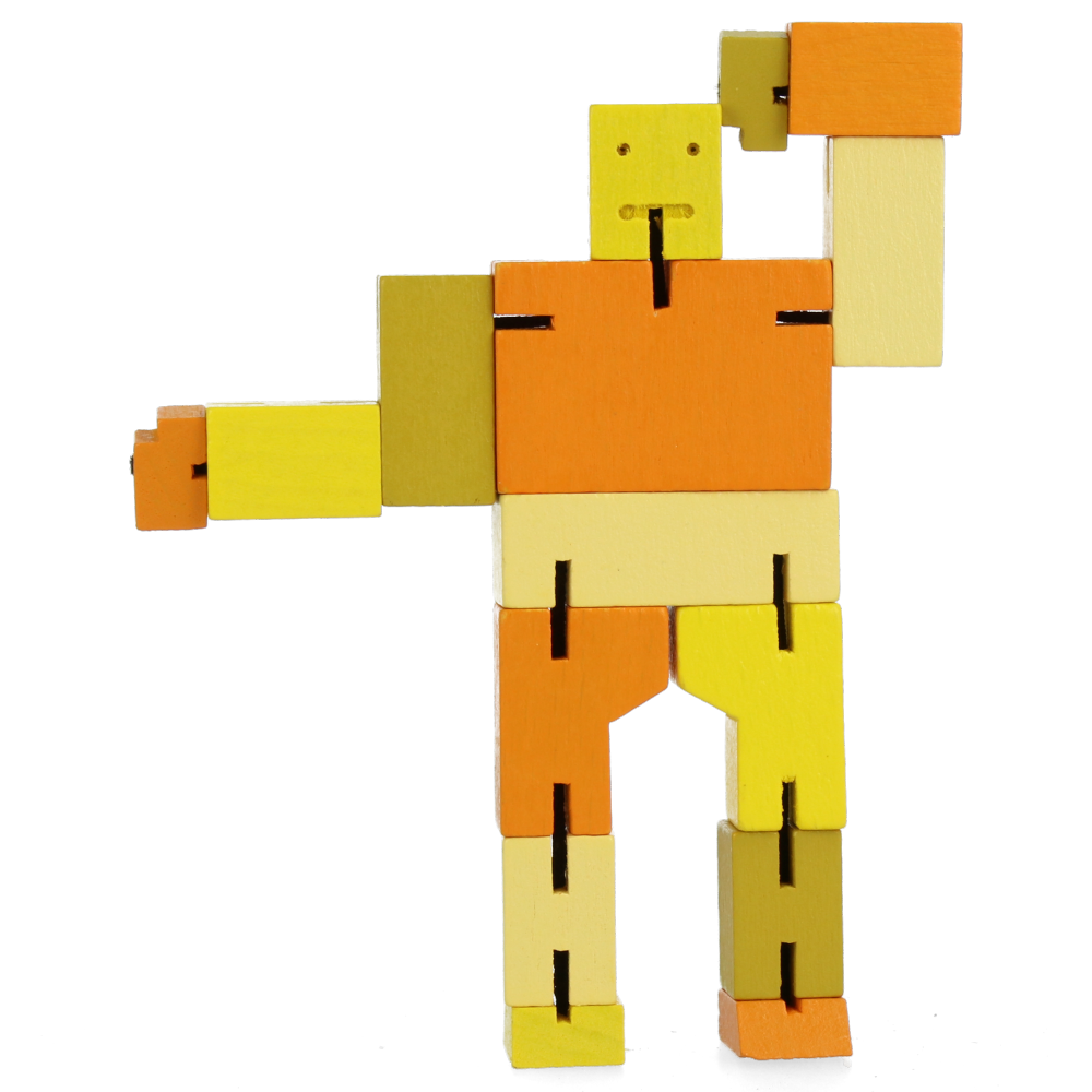 Cubebot Micro Yellow Multi - Fun Mini Robot Toy for Kids, Adults, Collectors | STEM Learning, Desk Decor, Stress Relief, Gift Idea