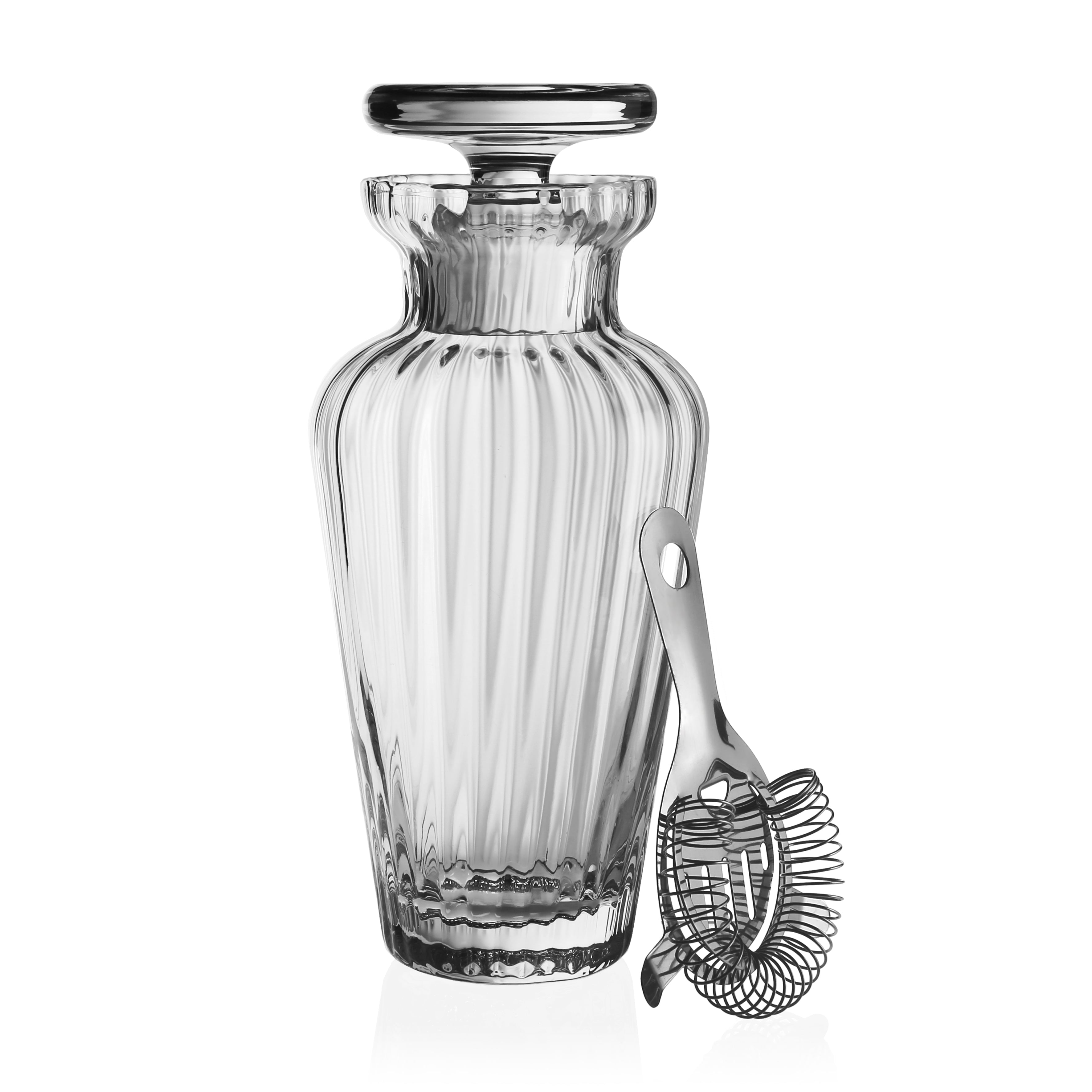 Premium Corinne Cocktail Shaker & Strainer Set - 18/8 Stainless Steel Bar Mixing Tools for Professional Bartenders & Home Use - Perfect for Margaritas, Martinis & Mojitos