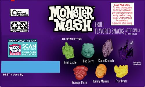 Monster Mash Spooky Berry Fruit Flavored Snacks - Gluten Free Treat Pouches (28 Count) | Halloween Party Favors, School Snacks & On-the-Go Healthy Treats