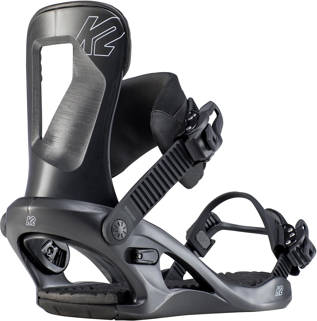K2 Women's Bedford Snowboard Boot Bindings - Black, Medium Size - Perfect for All-Mountain Riding & Freestyle Snowboarding