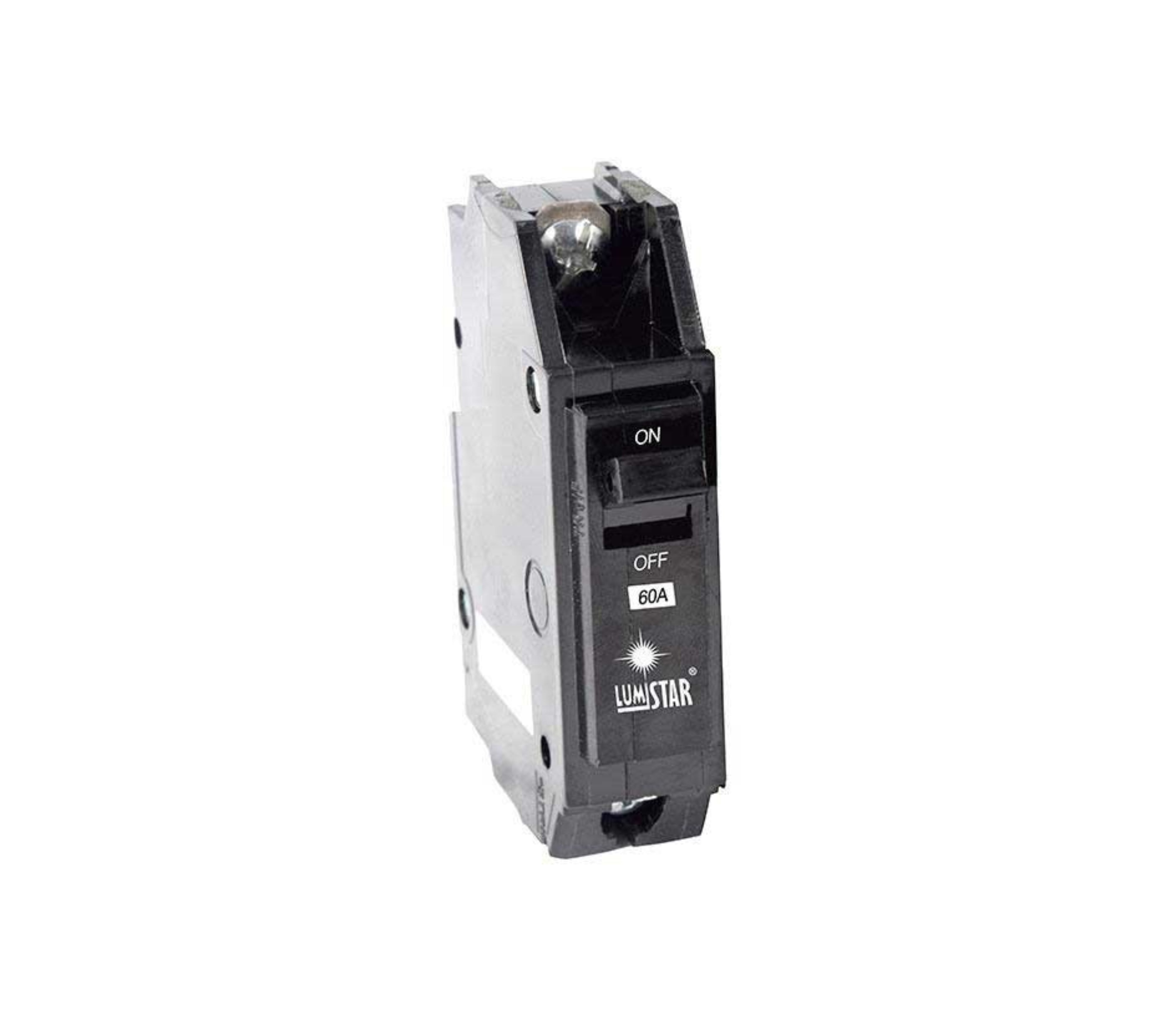 Lumistar 1-Pole Surface Mount Circuit Breaker - 15A, 120/240V, for Home Electrical Panels & DIY Projects