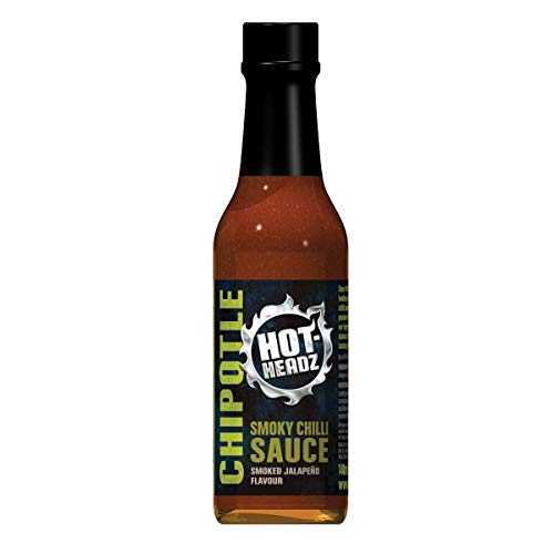 Hot-Headz Chipotle Smoky Chilli Sauce 147ml - Spicy Mexican Hot Sauce for Tacos, BBQ & Cooking - Premium Gourmet Chili Pepper Sauce for Grilling, Dipping & Marinades