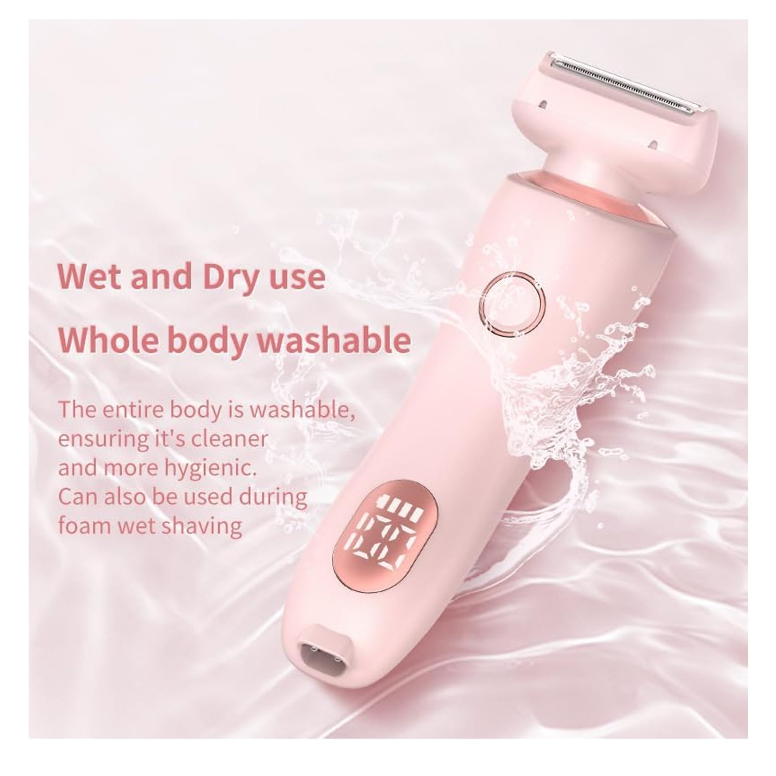 Silkglide Pro 2024 Women's Electric Razor - 2 in 1 Wet/Dry Shaver & Painless Epilator for Smooth Hair Removal at Home, Pink | Perfect for Travel, Gym & Quick Touch-Ups