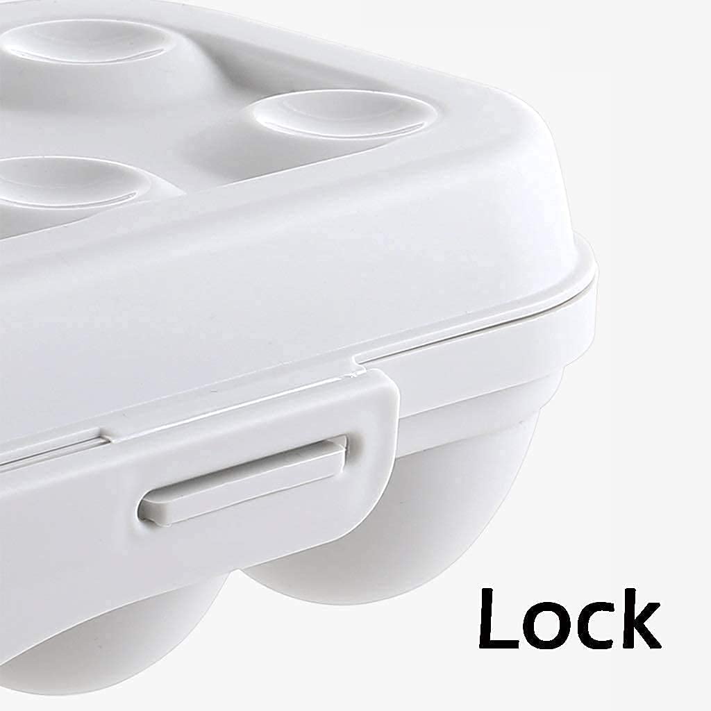 JEEJEX 18-Grid Plastic Egg Storage Container - Stackable Refrigerator Egg Tray for Kitchen Organization - Perfect for Fridge Storage, Farm Fresh Eggs & Space-Saving Kitchen Solutions