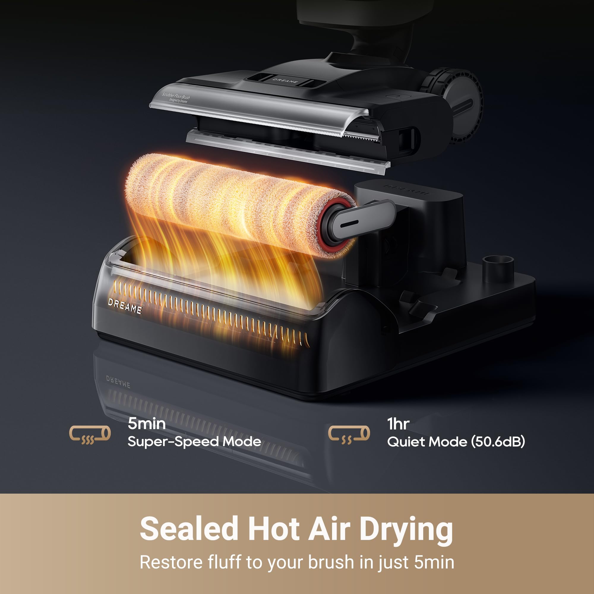 DREAME H14 Pro Wet Dry Vacuum Cleaner - 18kPa Powerful Suction, 180° Lie-Flat Vacuum Mop with 140°F Hot Water Washing & Fast Drying | Smart App Control | Ideal for Hardwood Floors, Tile & Carpet Cleaning | Easy GlideWheel for Smooth Movement