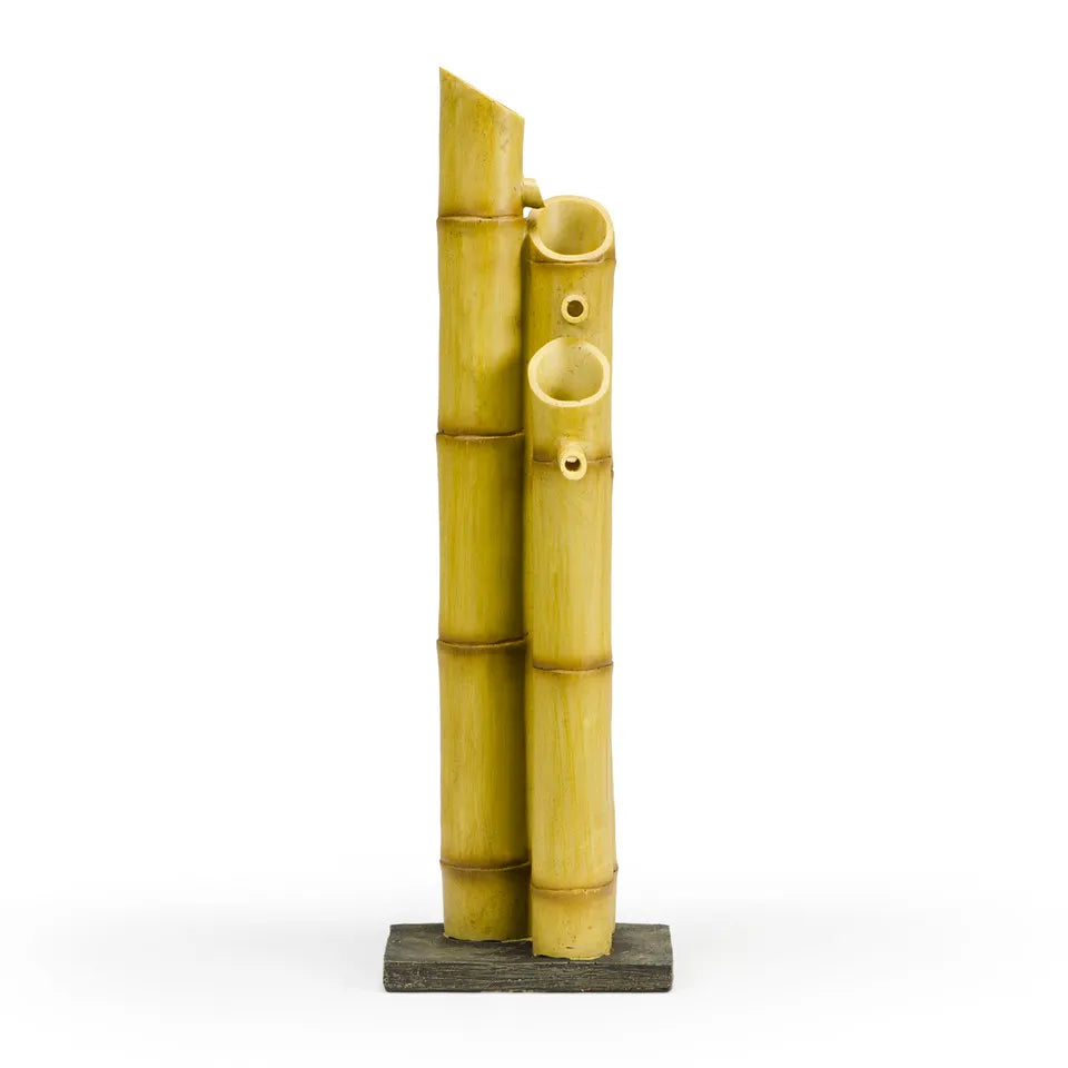 3 Tier Bamboo Water Fountain for Home & Garden - Relaxing Outdoor Decor with Natural Water Sounds | Perfect for Patio, Yard, and Zen Garden Landscaping