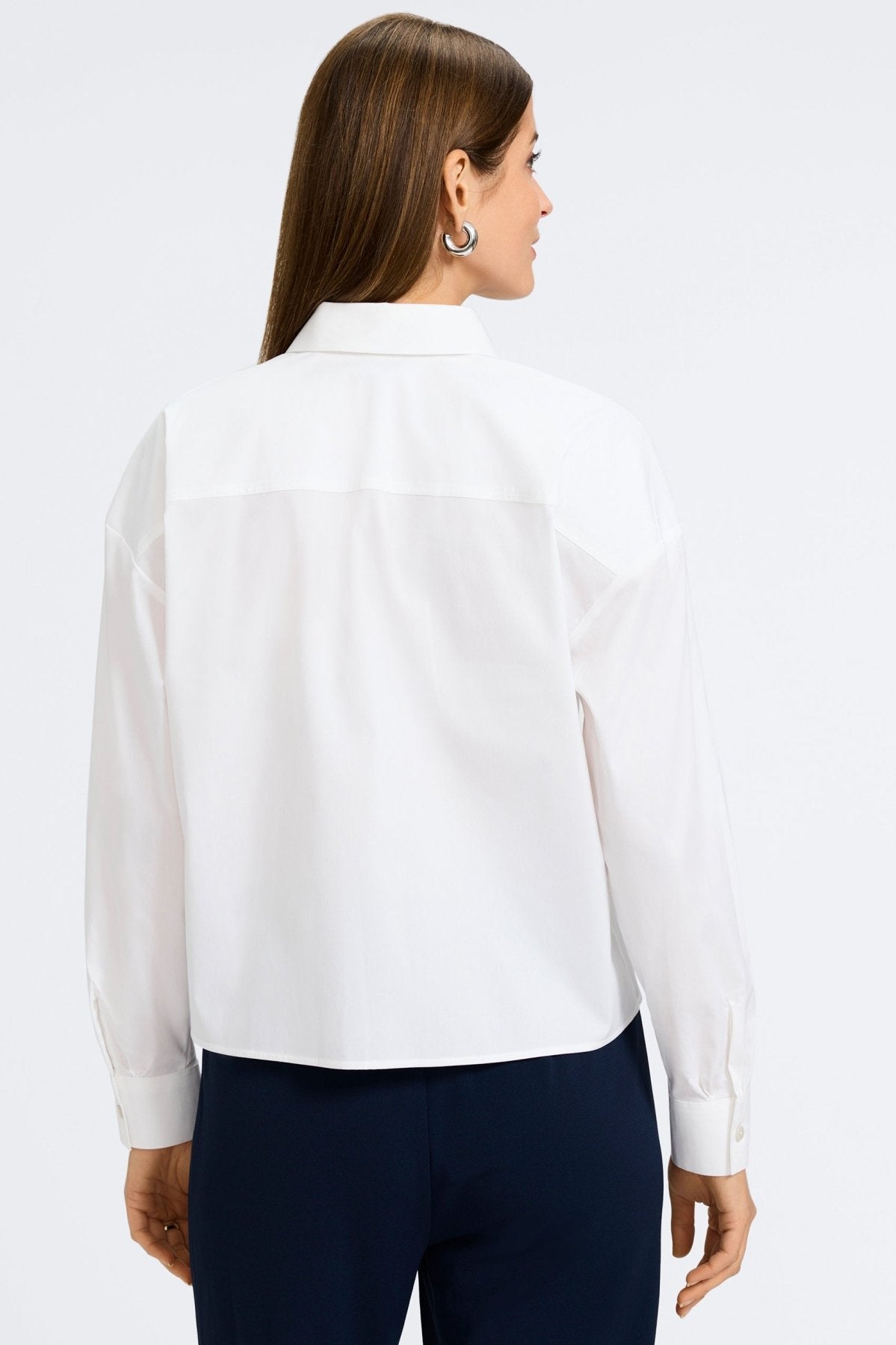 Marina Wrinkle-Free Stretch Long Sleeve Shirt for Women - Comfortable Office Wear & Casual Outfits