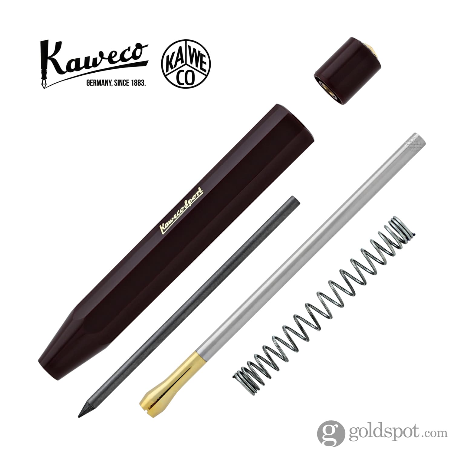 Kaweco Classic Sport Clutch Mechanical Pencil 3.2mm - Bordeaux Red Drafting Pencil for Artists, Architects & Writing | Perfect Sketching, Technical Drawing & Note Taking