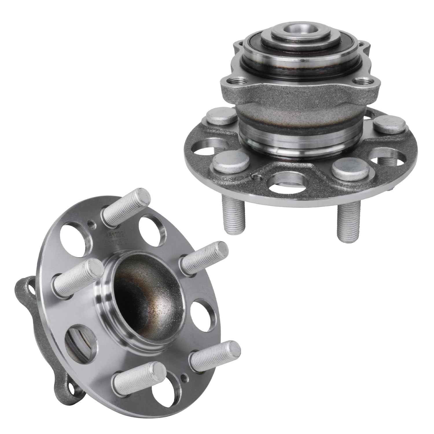 Detroit Axle Front Wheel Drive Rear Wheel Bearing Hub Assembly Set - Compatible with 2009-2014 Acura TL (Fits 2010 2011 2012 2013 Models) - Replacement for Smooth & Quiet Driving Experience