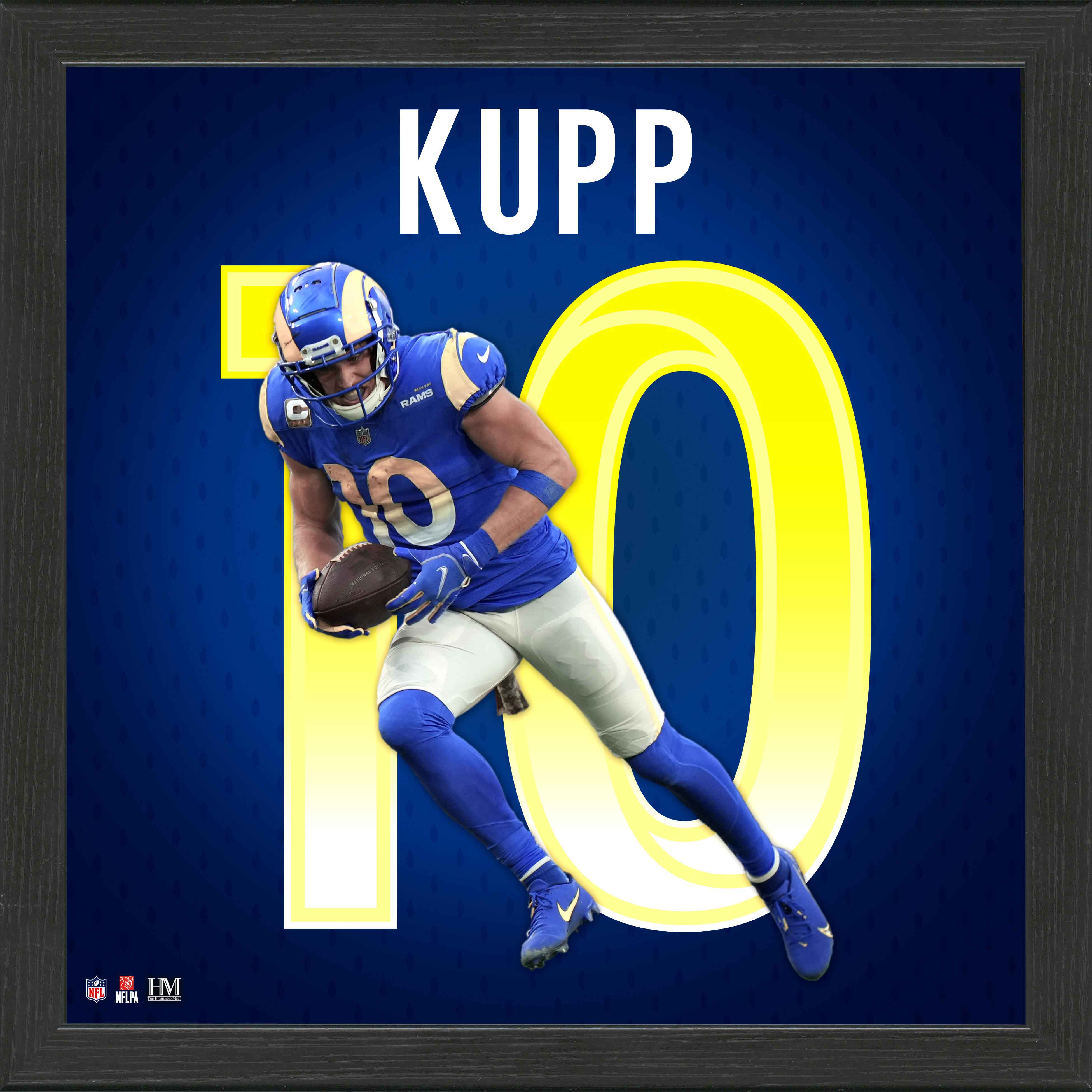 Cooper Kupp NFL Impact Jersey Frame - Display Case for Football Memorabilia - Perfect for Home, Office, or Man Cave Decor