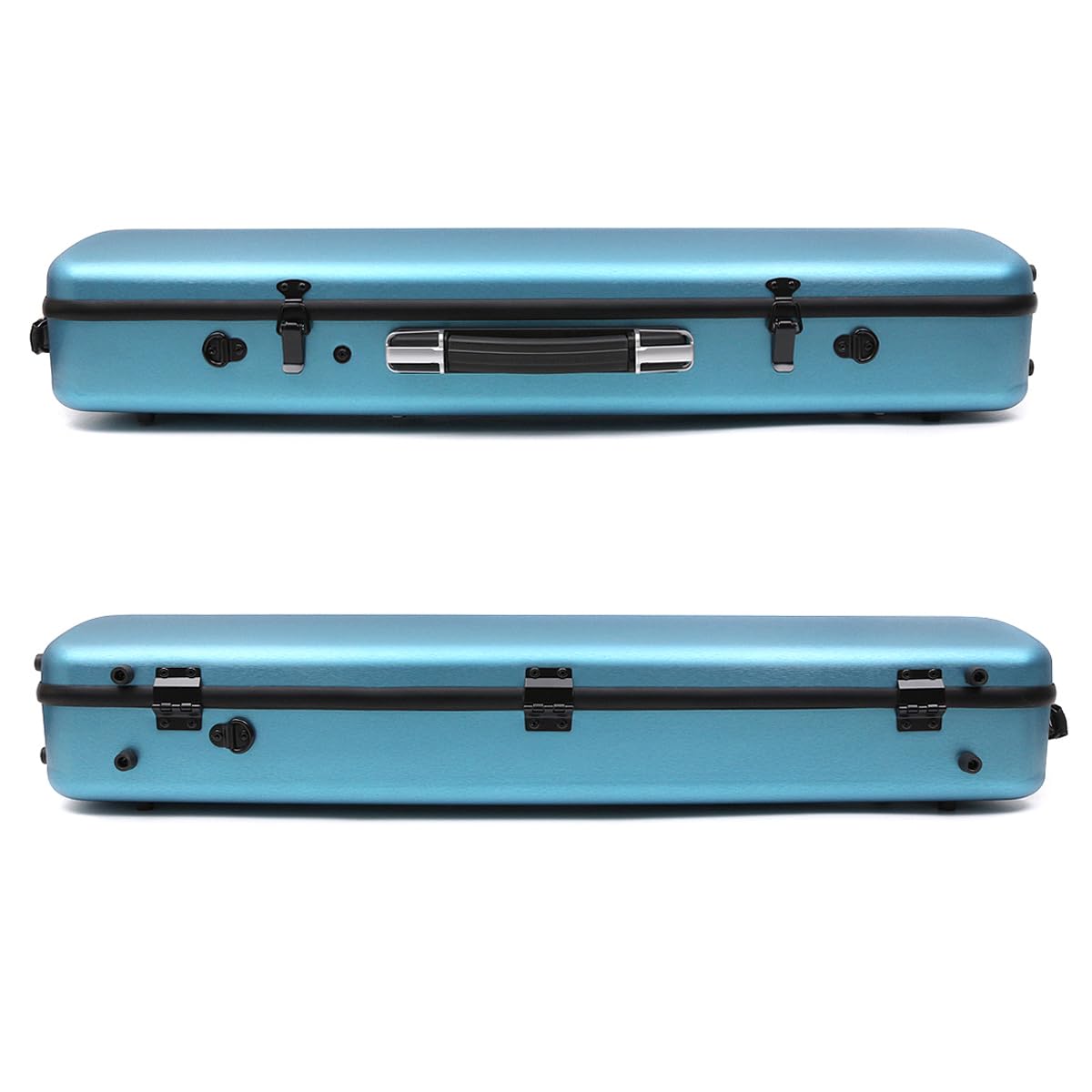 Premium 4/4 Full Size Carbon Fiber Violin Case - High Strength Hard Shell with Durable Handles, Backpack Straps & Music Sheet Pocket (Blue, Buckle Lock) - Perfect for Professional Musicians, Music Students & Travel Performances