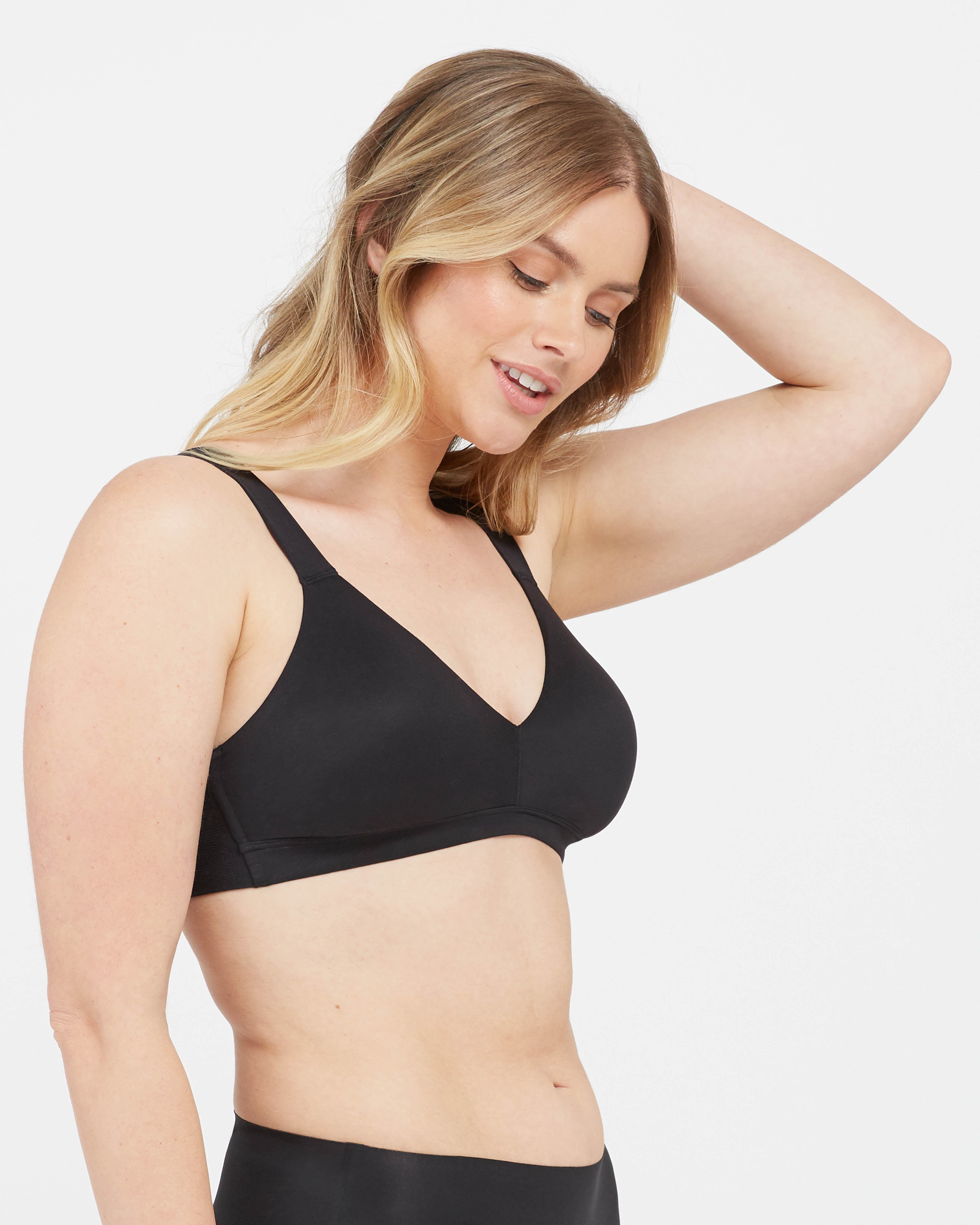 SPANX Smooth Comfort Lightly Lined Bralette - Wireless Support for Everyday Wear, Yoga & Lounge